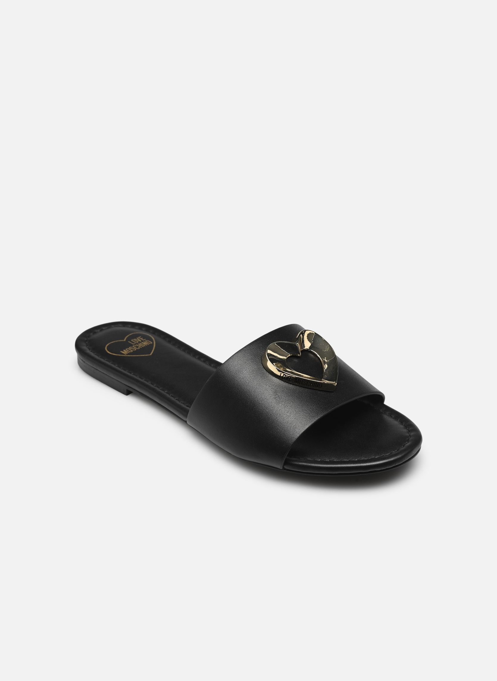 Pantoletten und Clogs Heart Sculpture JA28161G0M damen schwarz Love Moschino Pantoletten und Clogs Heart Sculpture JA28161G0M damen schwarz BLACK