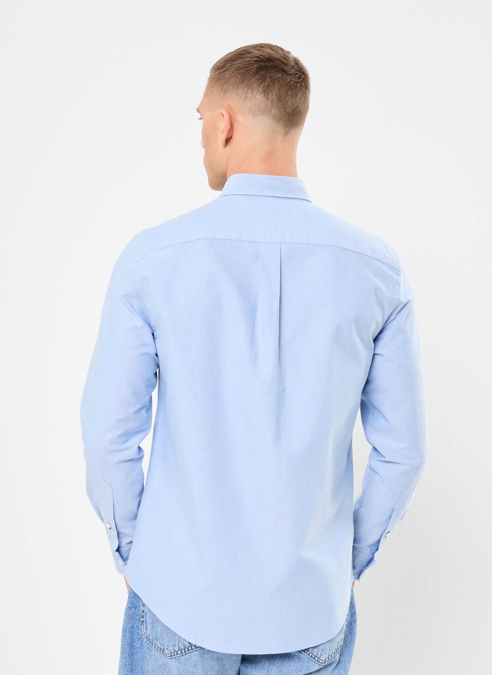 Hemden Solid Heritage Oxfor SB heren blauw Tommy Hilfiger Hemden Solid Heritage Oxfor SB heren blauw SHIRT BLUE