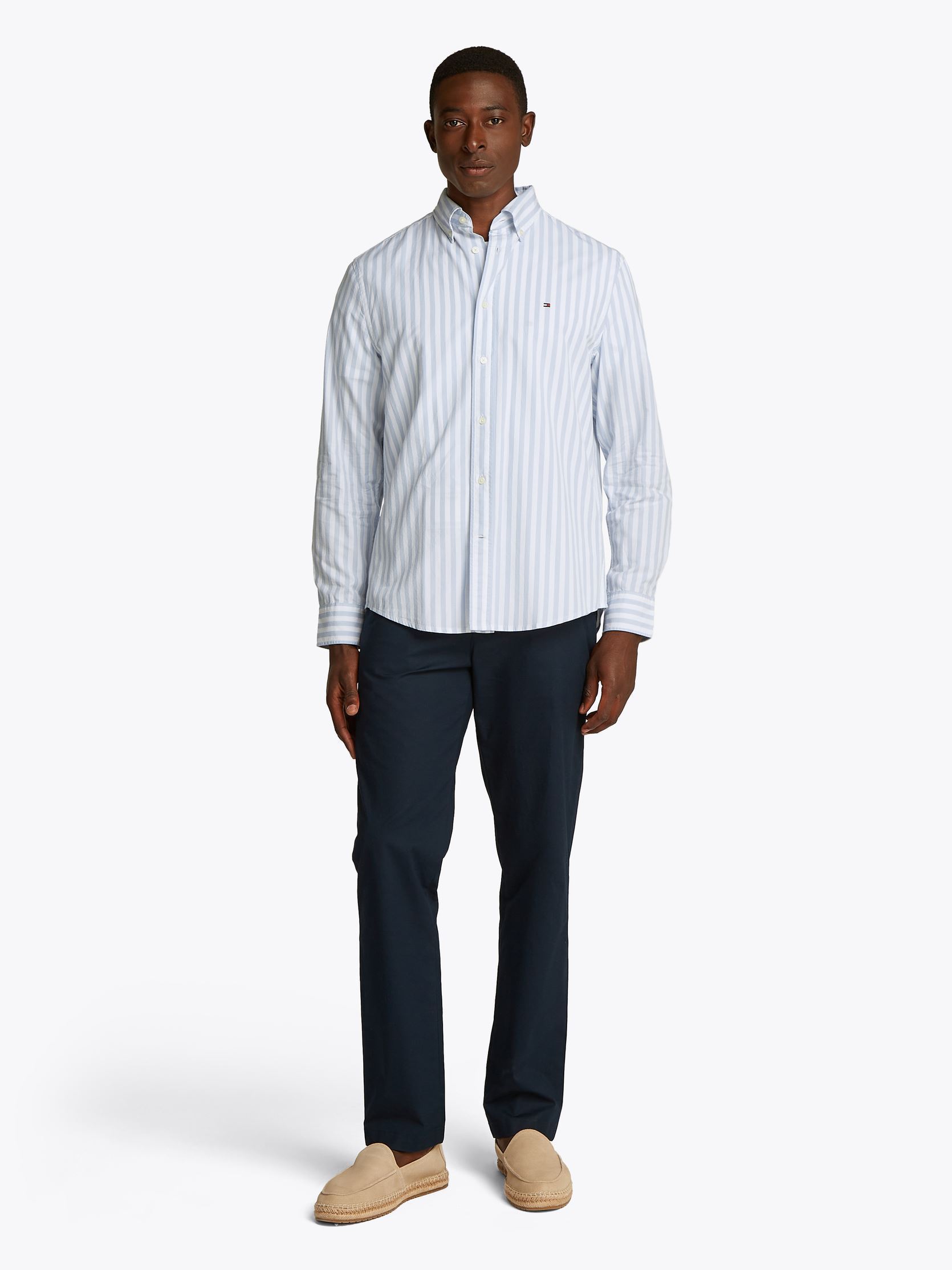 Hemden Flex Poplin Bold Str MW0MW39159 herren blau Tommy Hilfiger Hemden Flex Poplin Bold Str MW0MW39159 herren blau SWEET BLUE / OPTIC WHITE