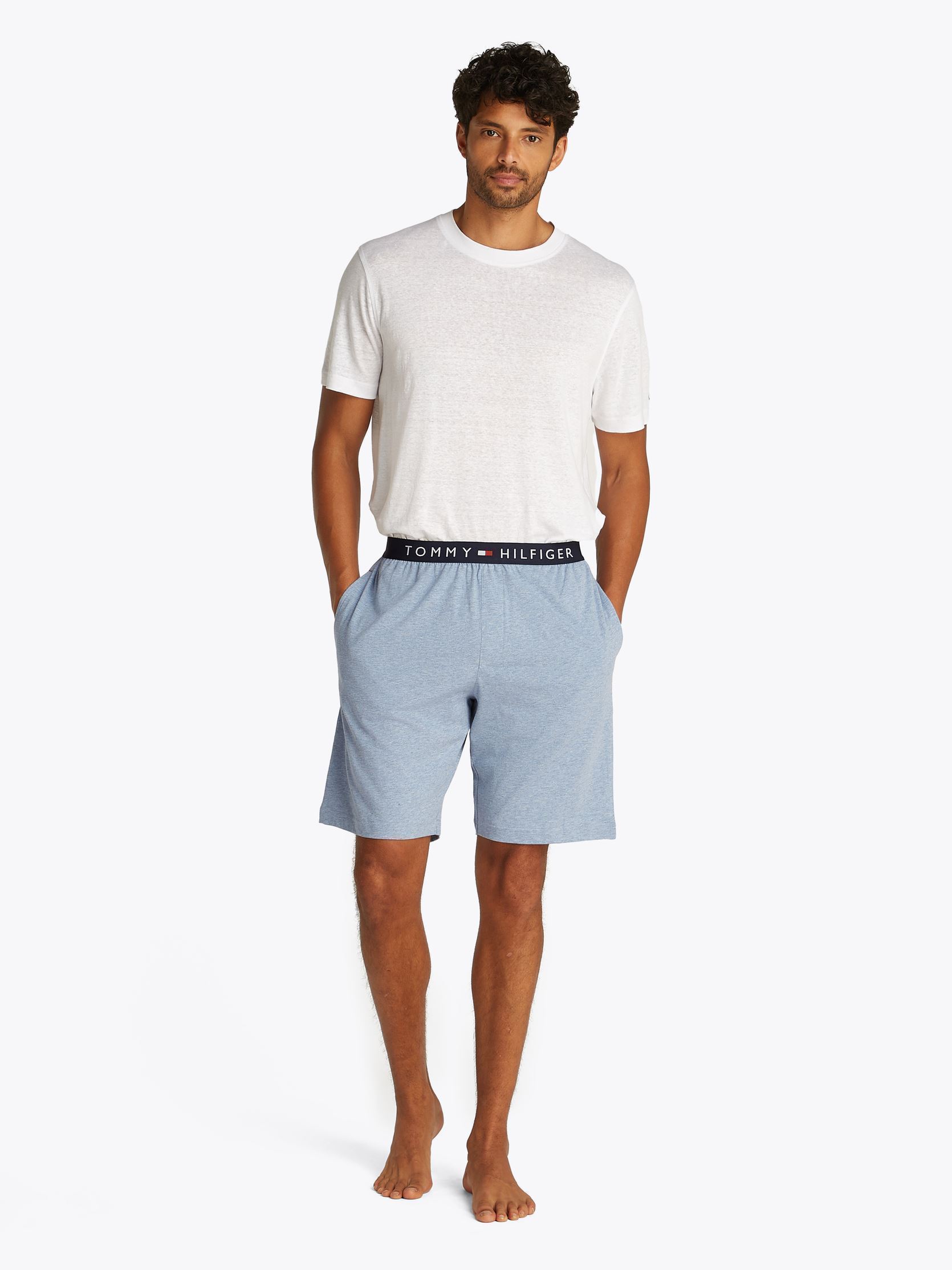Shorts de sport Jersey Short UM0UM03578 homme bleu Tommy Hilfiger Shorts de sport Jersey Short UM0UM03578 homme bleu LIGHT BLUE HEATHER