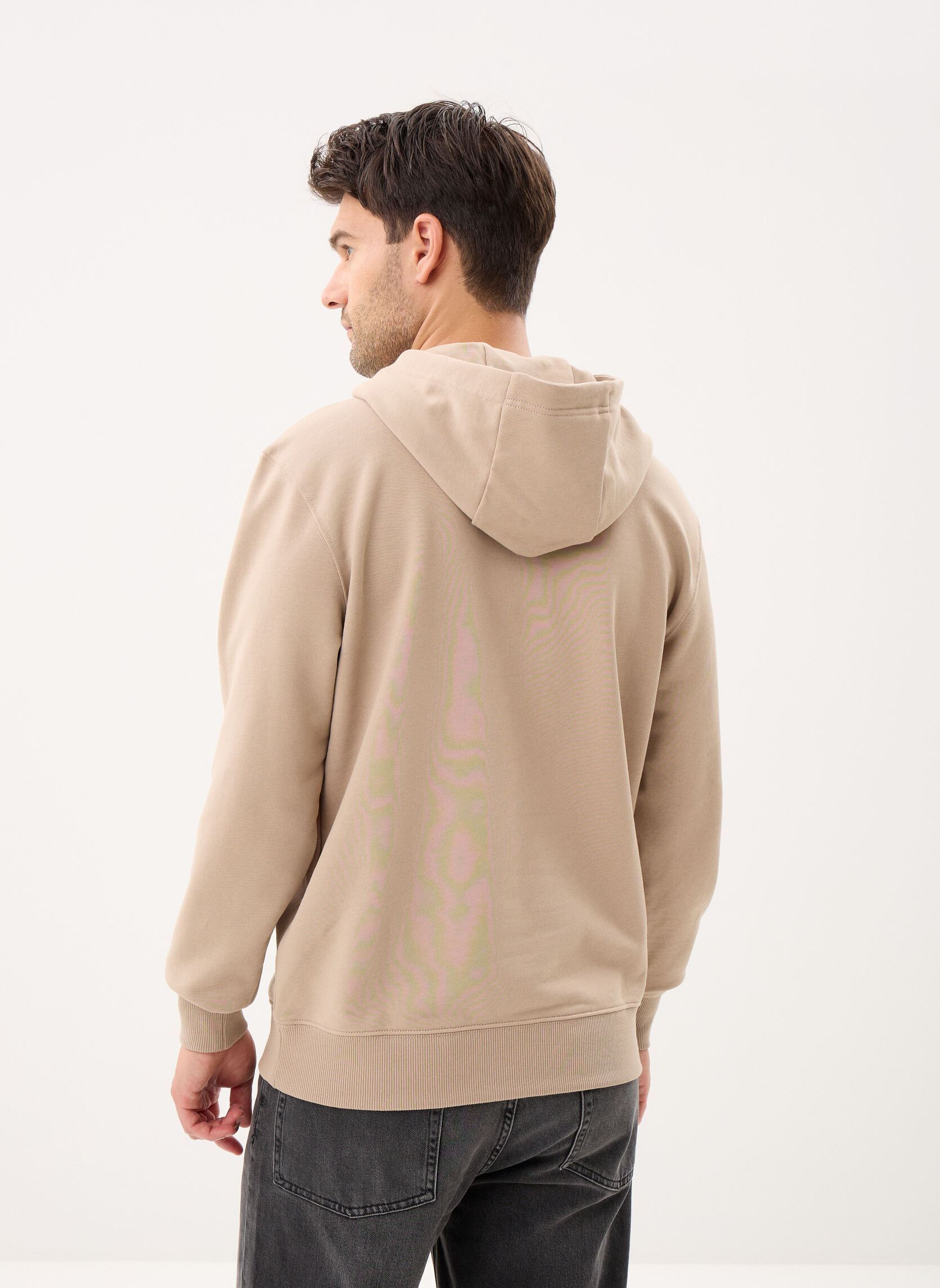 Sweats à capuche Essential Terry Hood MW0MW37235 homme beige Tommy Hilfiger Sweats à capuche Essential Terry Hood MW0MW37235 homme beige BATIQUE KHAKI