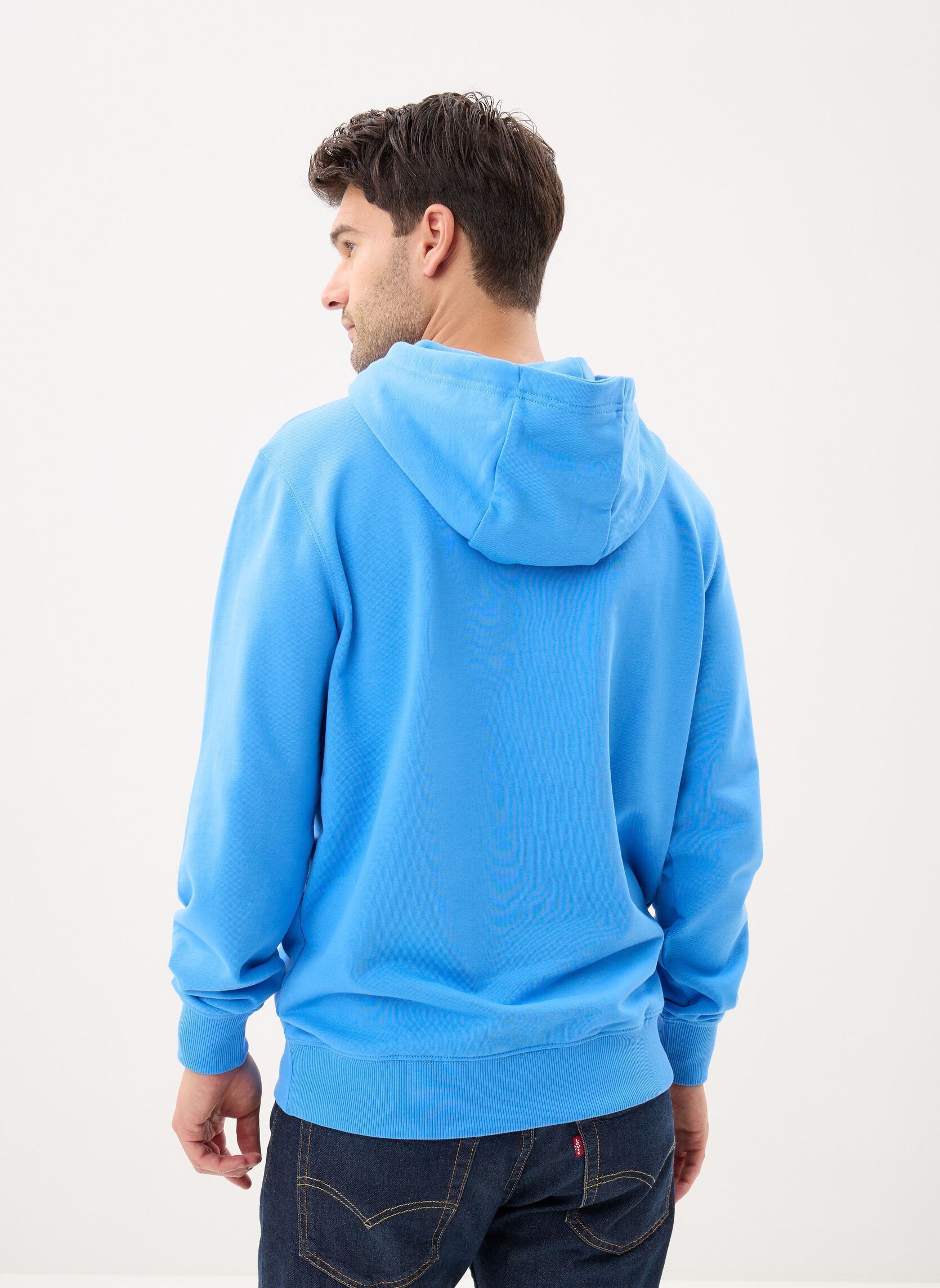 Sweats à capuche Essential Terry Hood MW0MW37235 homme bleu Tommy Hilfiger Sweats à capuche Essential Terry Hood MW0MW37235 homme bleu BLUE SPELL