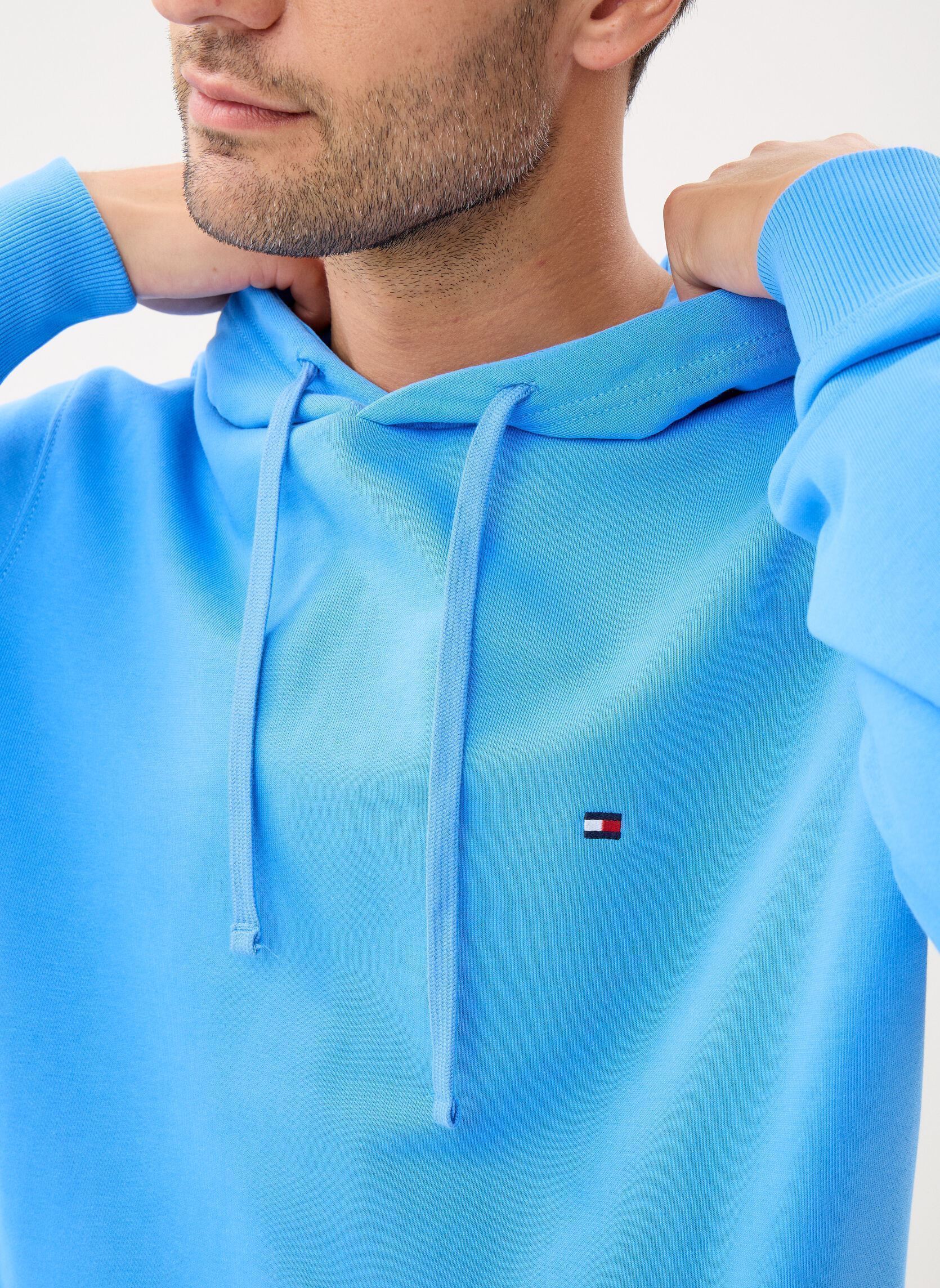 Sweats à capuche Essential Terry Hood MW0MW37235 homme bleu Tommy Hilfiger Sweats à capuche Essential Terry Hood MW0MW37235 homme bleu BLUE SPELL