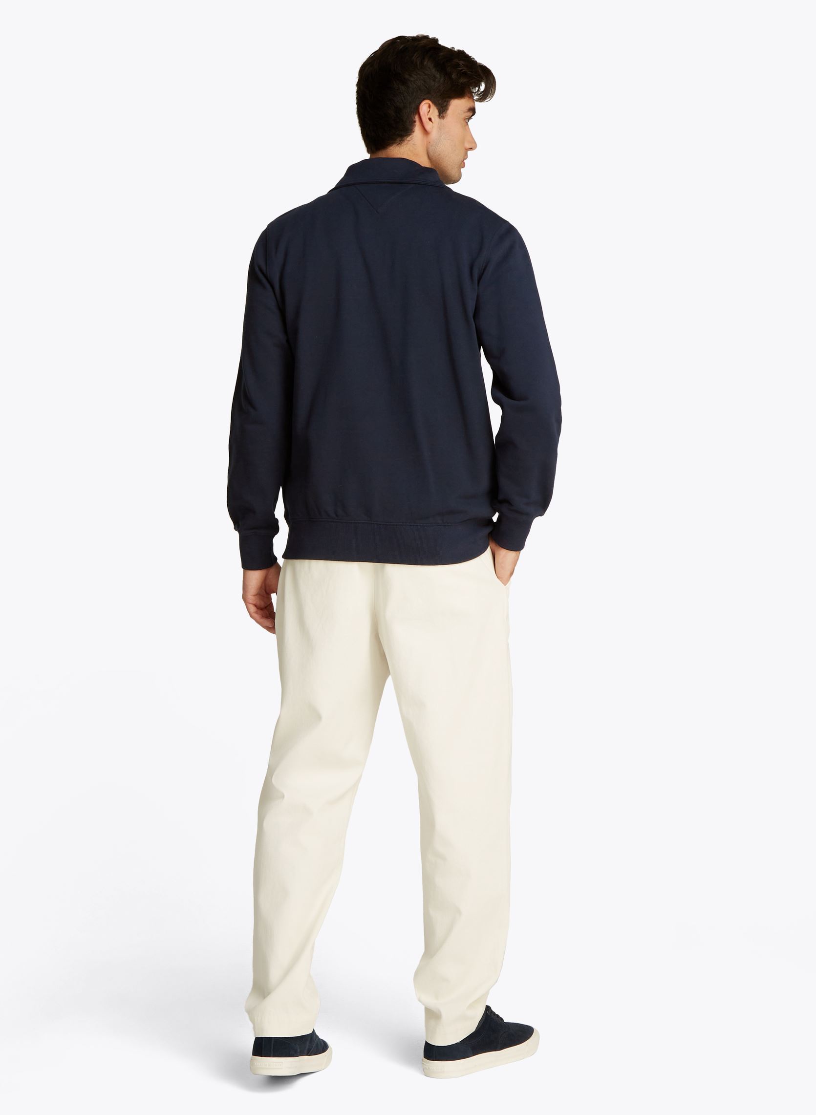 Sweaters met rits Essential Terry 1/4 MW0MW37238 heren blauw Tommy Hilfiger Sweaters met rits Essential Terry 1/4 MW0MW37238 heren blauw DESERT SKY