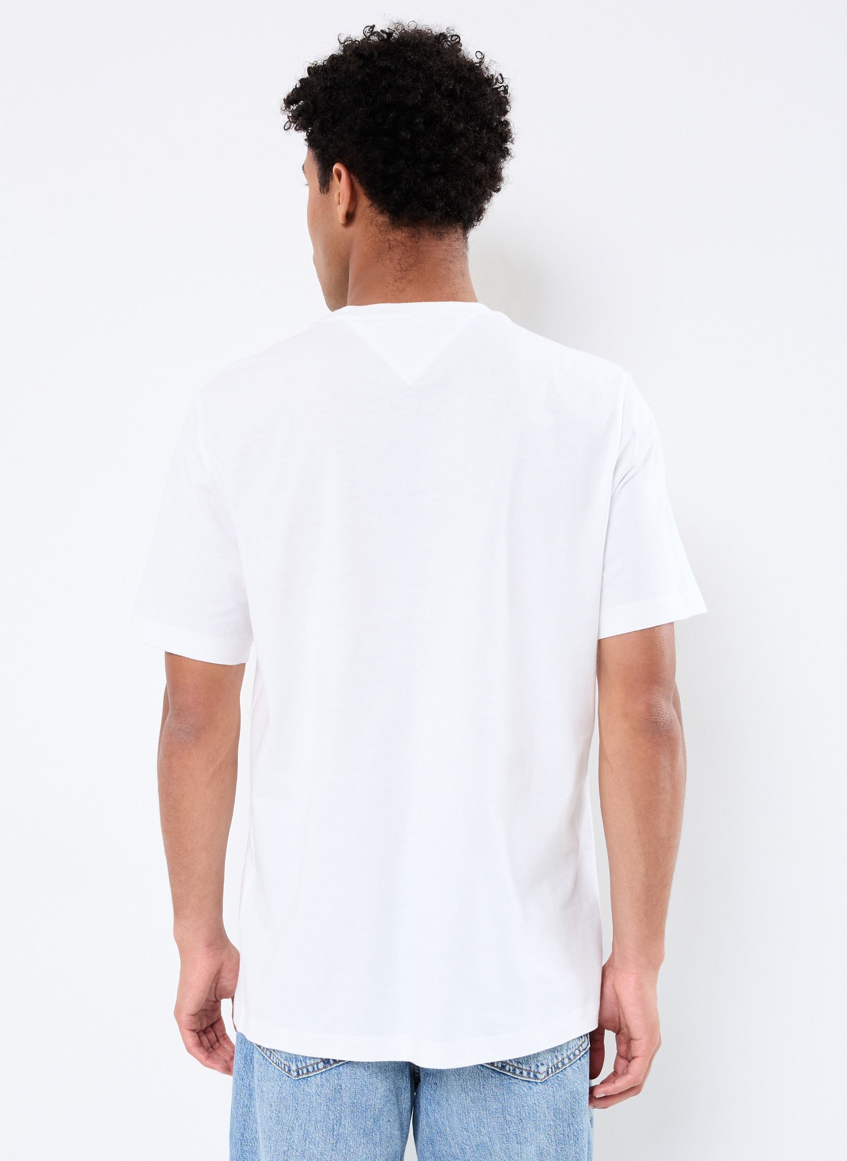 Tee-shirts manches courtes Essential Solid Pock MW0MW37283 homme blanc Tommy Hilfiger Tee-shirts manches courtes Essential Solid Pock MW0MW37283 homme blanc WHITE