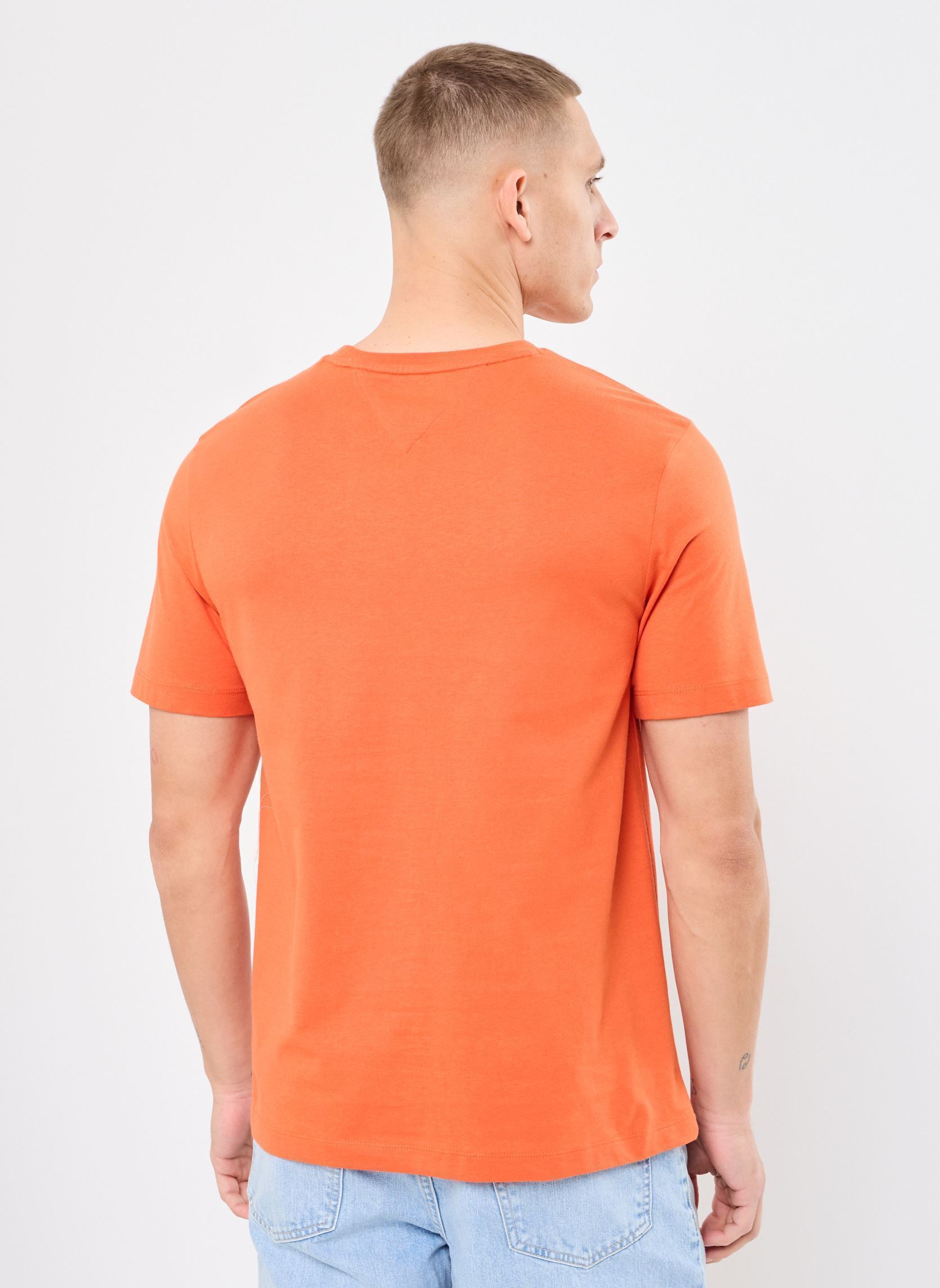 Kurzarm-T-Shirts Ess Seasonal Reg Fit MW0MW39995 herren orange Tommy Hilfiger Kurzarm-T-Shirts Ess Seasonal Reg Fit MW0MW39995 herren orange BRILLIANT ORANGE