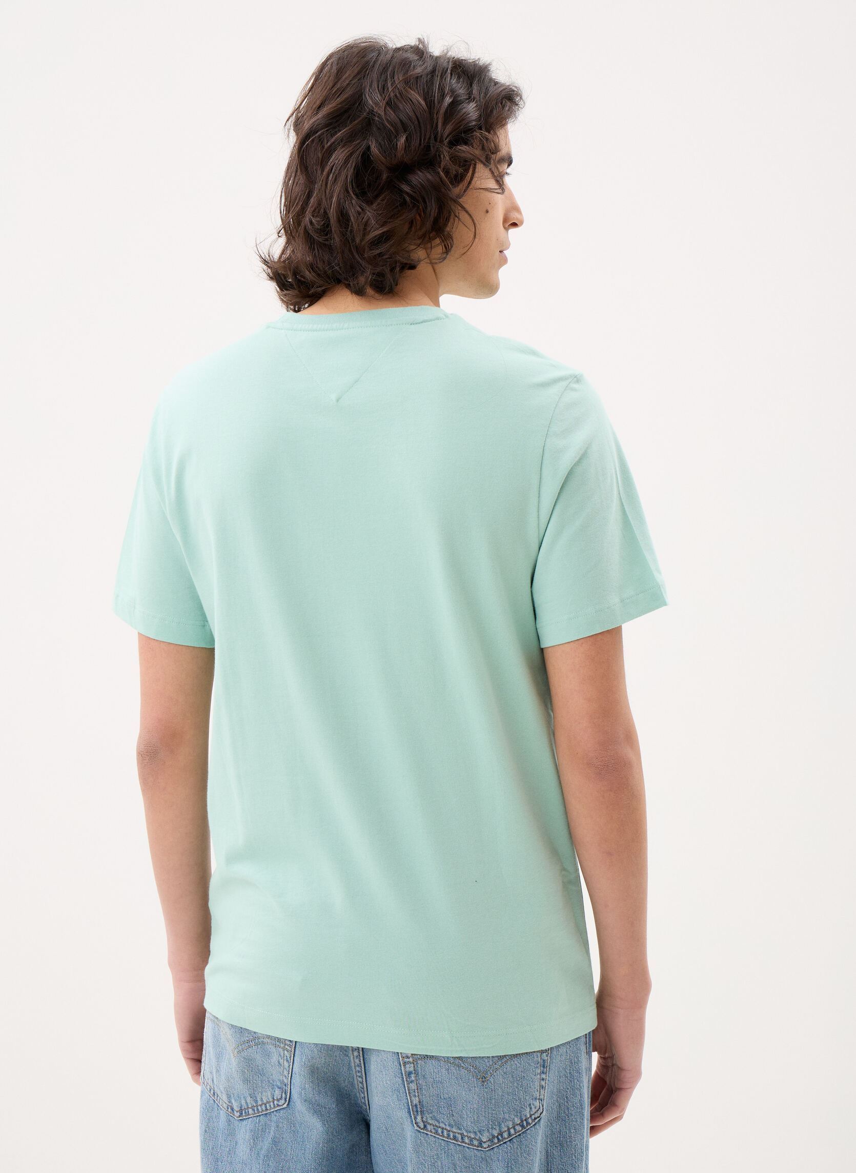 T-shirts met korte mouwen Ess Seasonal Reg Fit MW0MW39995 heren groen Tommy Hilfiger T-shirts met korte mouwen Ess Seasonal Reg Fit MW0MW39995 heren groen CRUSHED MINT