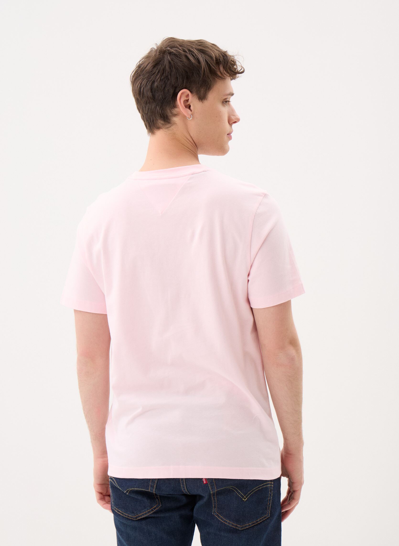 T-shirts met korte mouwen Ess Seasonal Reg Fit MW0MW39995 heren roze Tommy Hilfiger T-shirts met korte mouwen Ess Seasonal Reg Fit MW0MW39995 heren roze PINK LILY