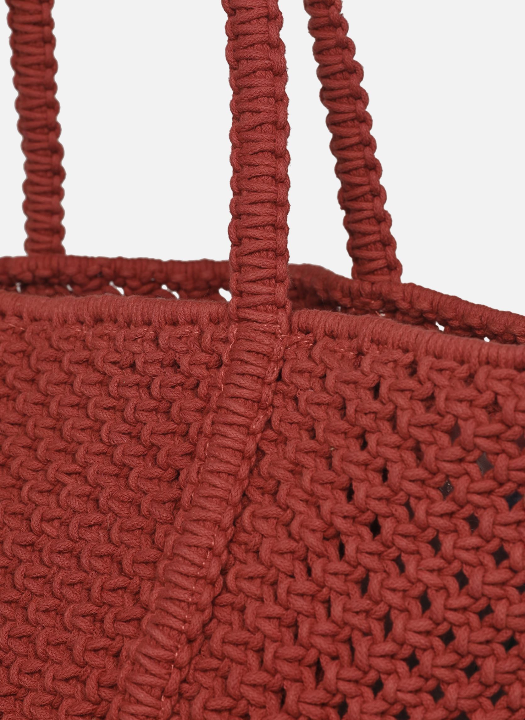 Cabas Cabas L Crochet femme rouge Vanessa Bruno Cabas Cabas L Crochet femme rouge TERRACOTA