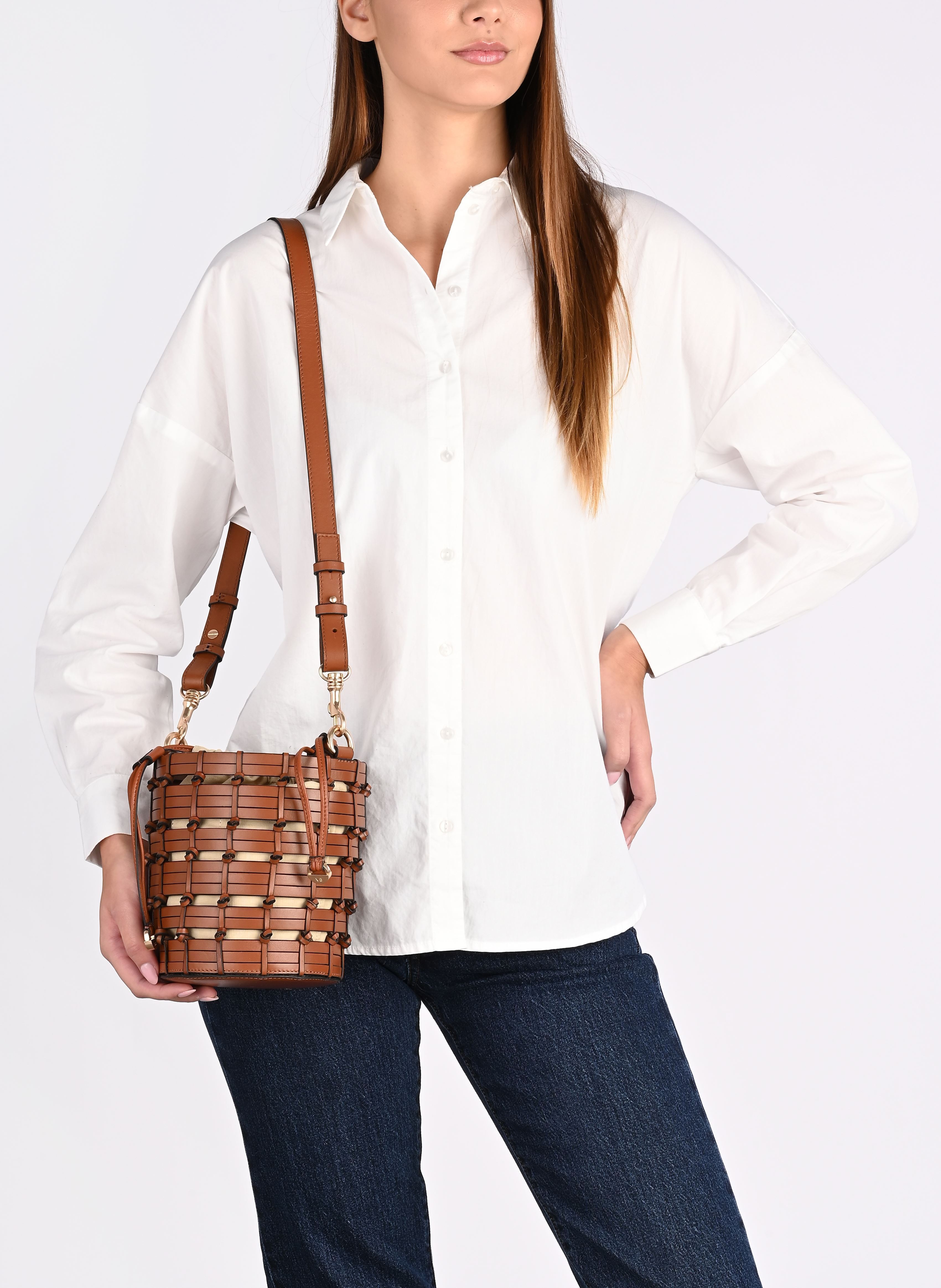 Borse a mano Mini Seau Cuir donna marrone Vanessa Bruno Borse a mano Mini Seau Cuir donna marrone COGNAC