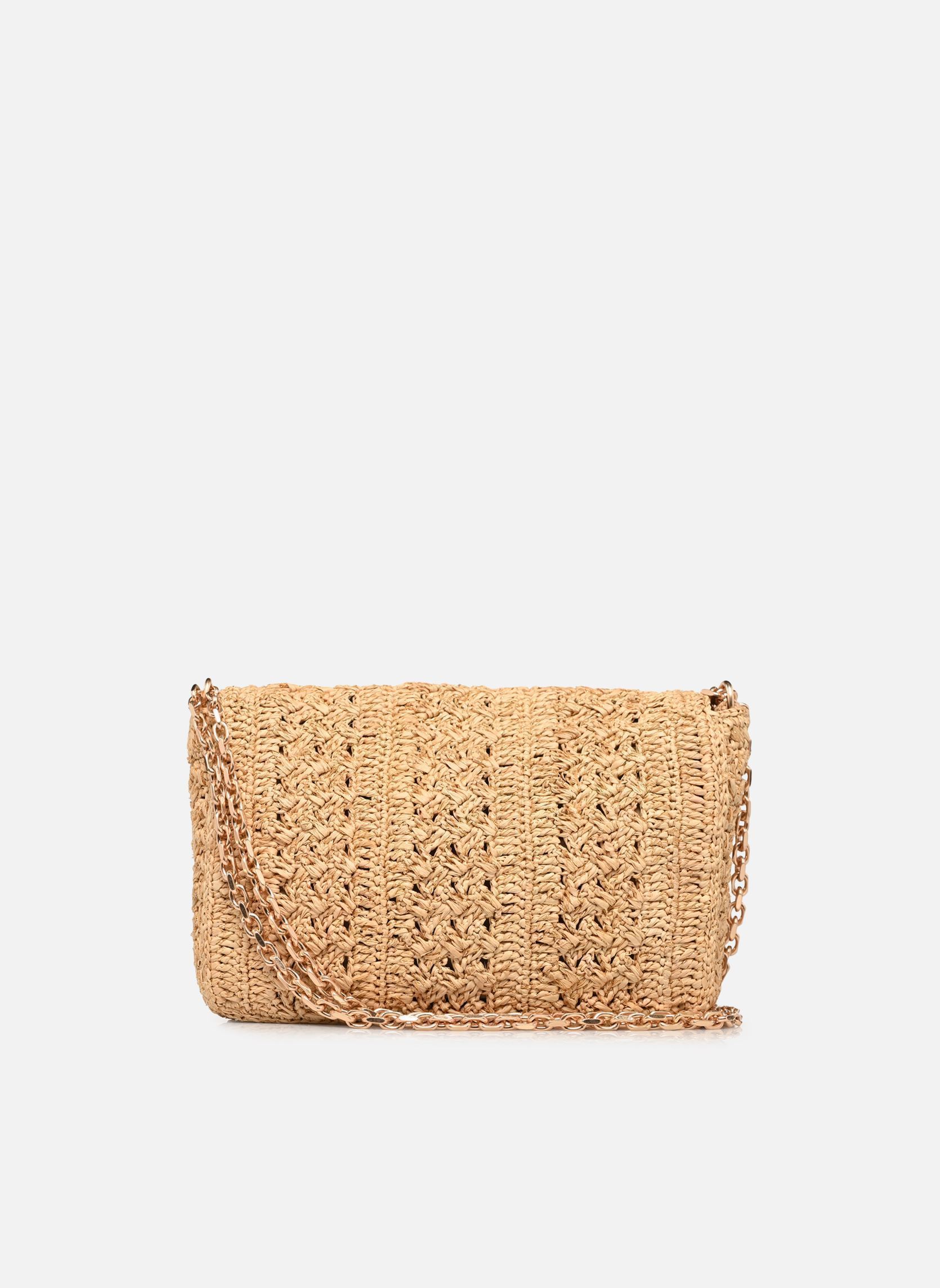 Schoudertassen Moon Moyen Raphia dames beige Vanessa Bruno Schoudertassen Moon Moyen Raphia dames beige CUIVRE