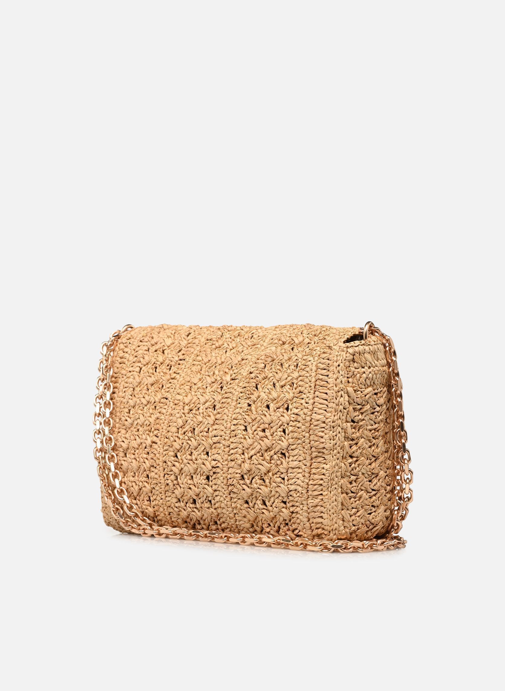 Schoudertassen Moon Moyen Raphia dames beige Vanessa Bruno Schoudertassen Moon Moyen Raphia dames beige CUIVRE