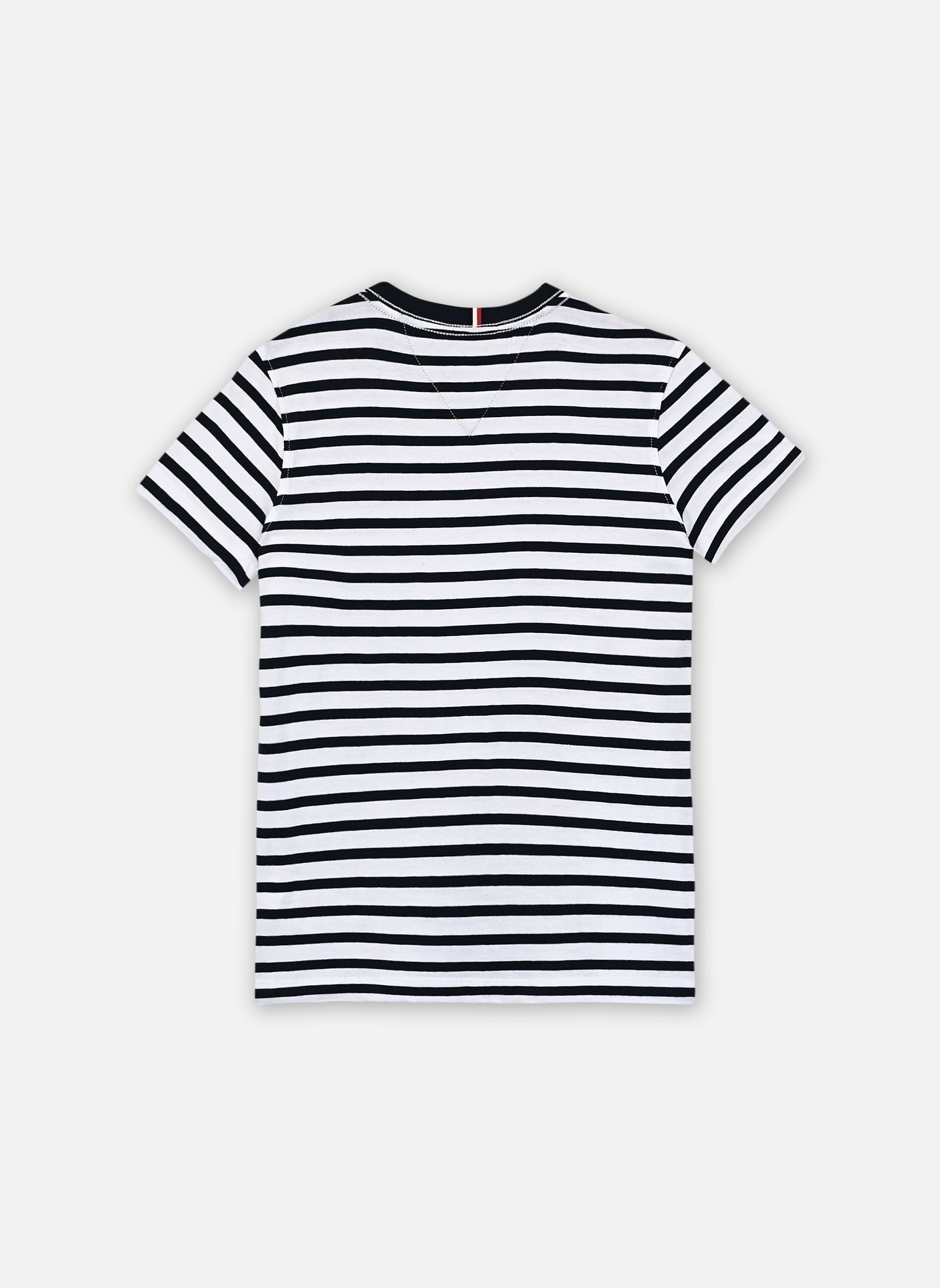Kurzarm-T-Shirts Essential Cotton Tee jungen blau Tommy Hilfiger Kurzarm-T-Shirts Essential Cotton Tee jungen blau DARK NIGHT NAVY WHITE BRETON S