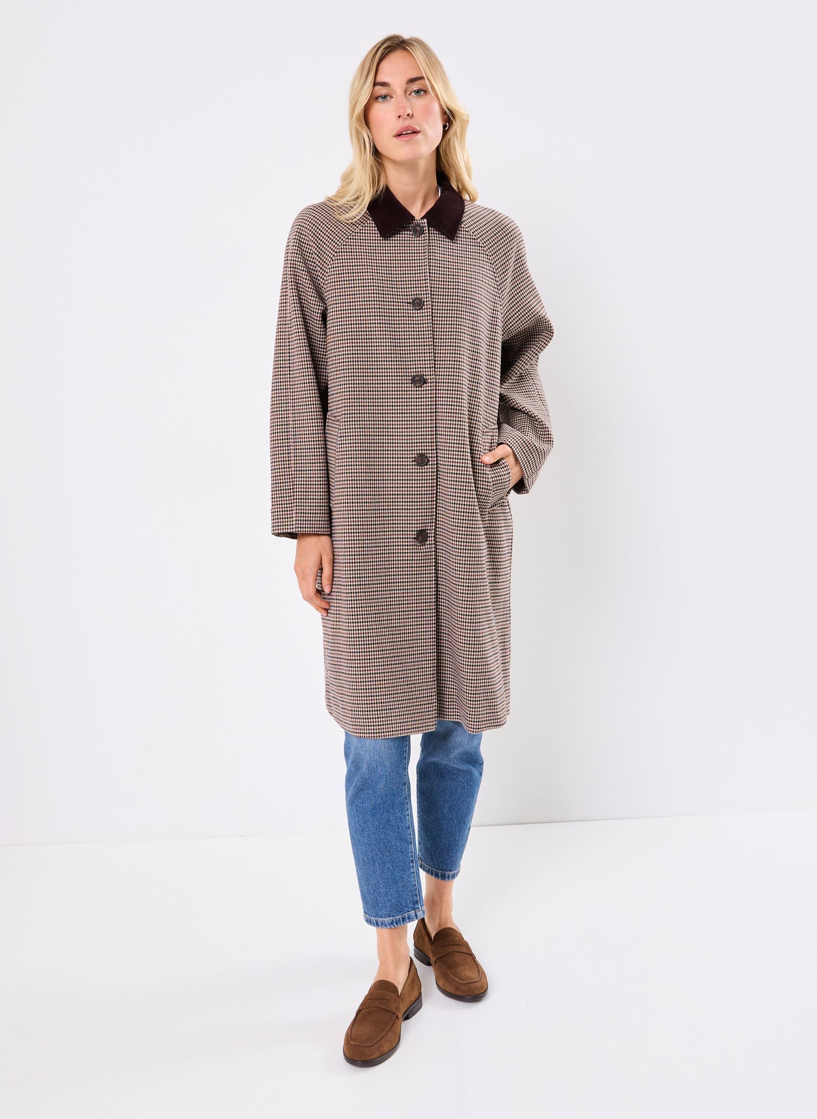 Trenchcoats VALENTINE dames bruin Georgia Rose Trenchcoats VALENTINE dames bruin VICHY-OFFDUTY-N
