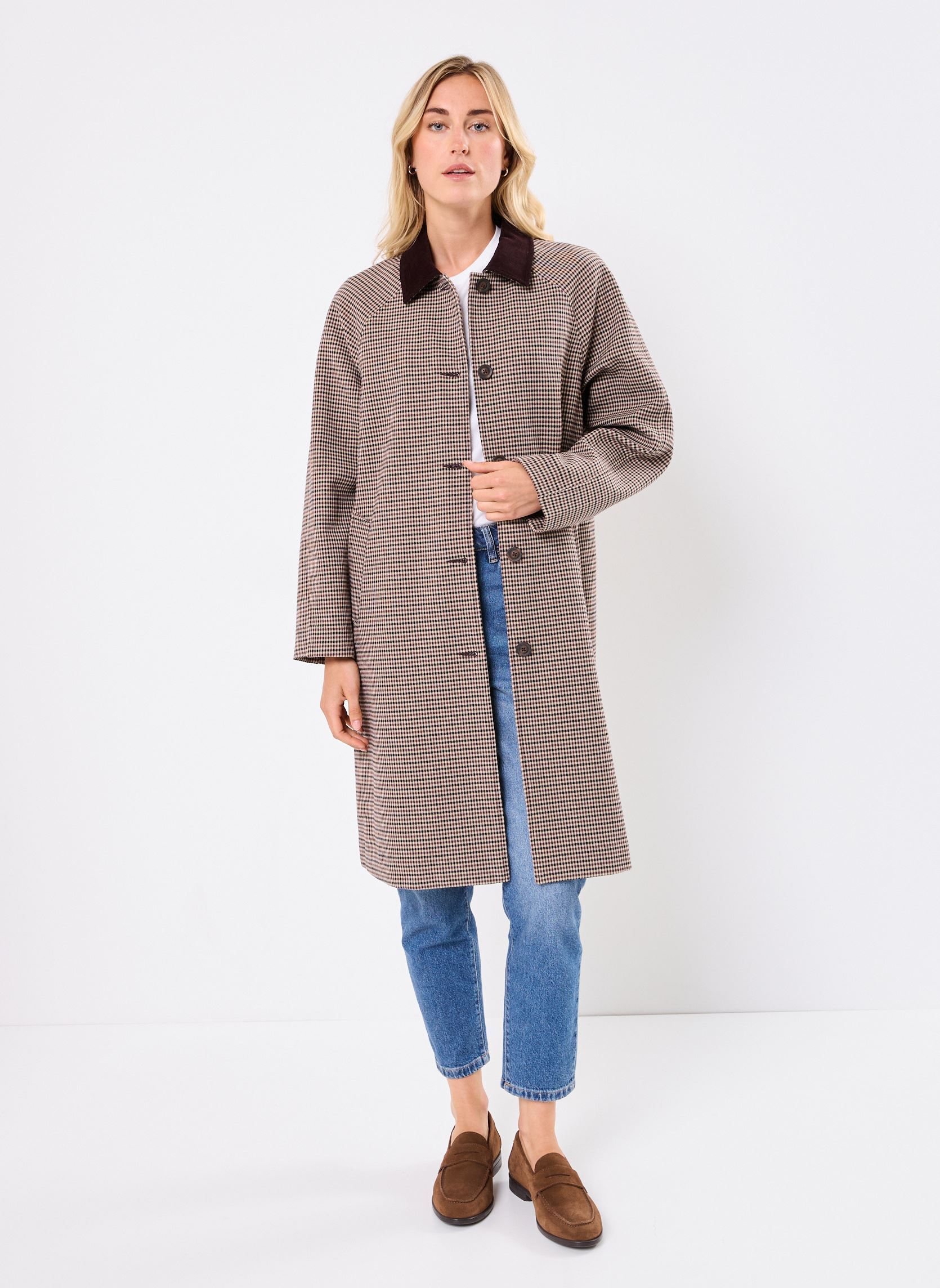 Trenchcoats VALENTINE dames bruin Georgia Rose Trenchcoats VALENTINE dames bruin VICHY-OFFDUTY-N