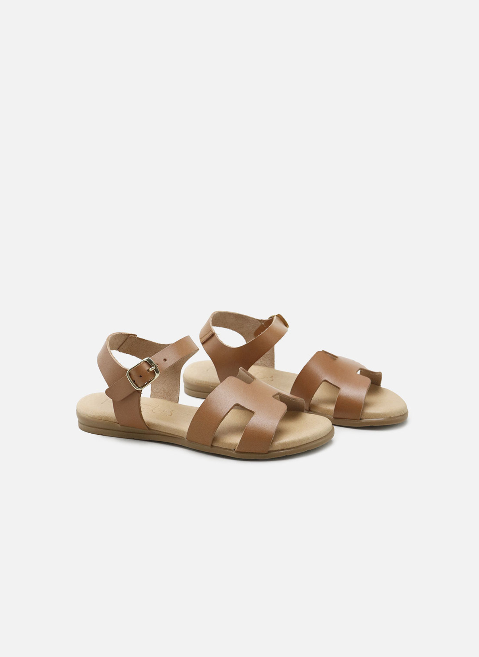 Sandales AGA15110-VAQUETA-CUERO femme marron Eli 1957 Sandales AGA15110-VAQUETA-CUERO femme marron Camel