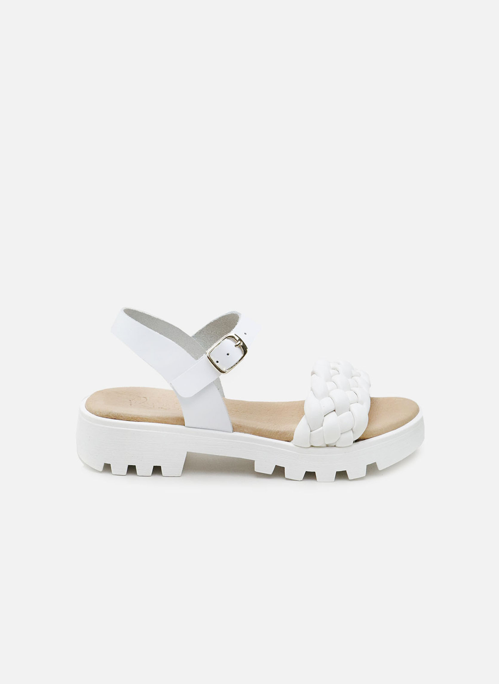 Sandales AGA15085-TRENZA-BLANCO femme blanc Eli 1957 Sandales AGA15085-TRENZA-BLANCO femme blanc Blanc