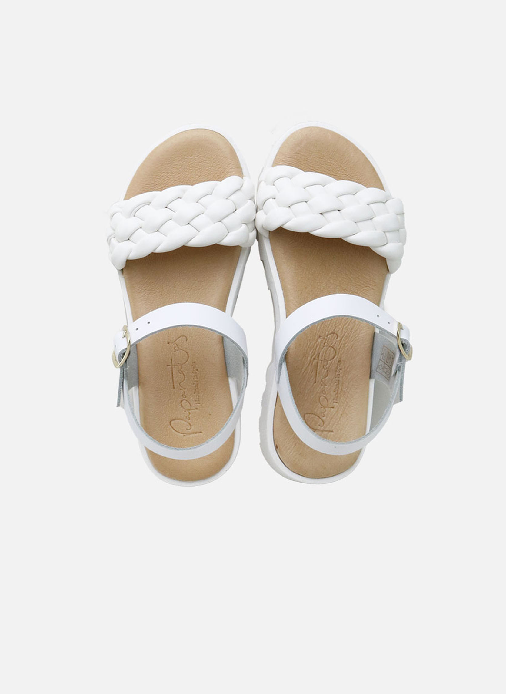 Sandales AGA15085-TRENZA-BLANCO femme blanc Eli 1957 Sandales AGA15085-TRENZA-BLANCO femme blanc Blanc