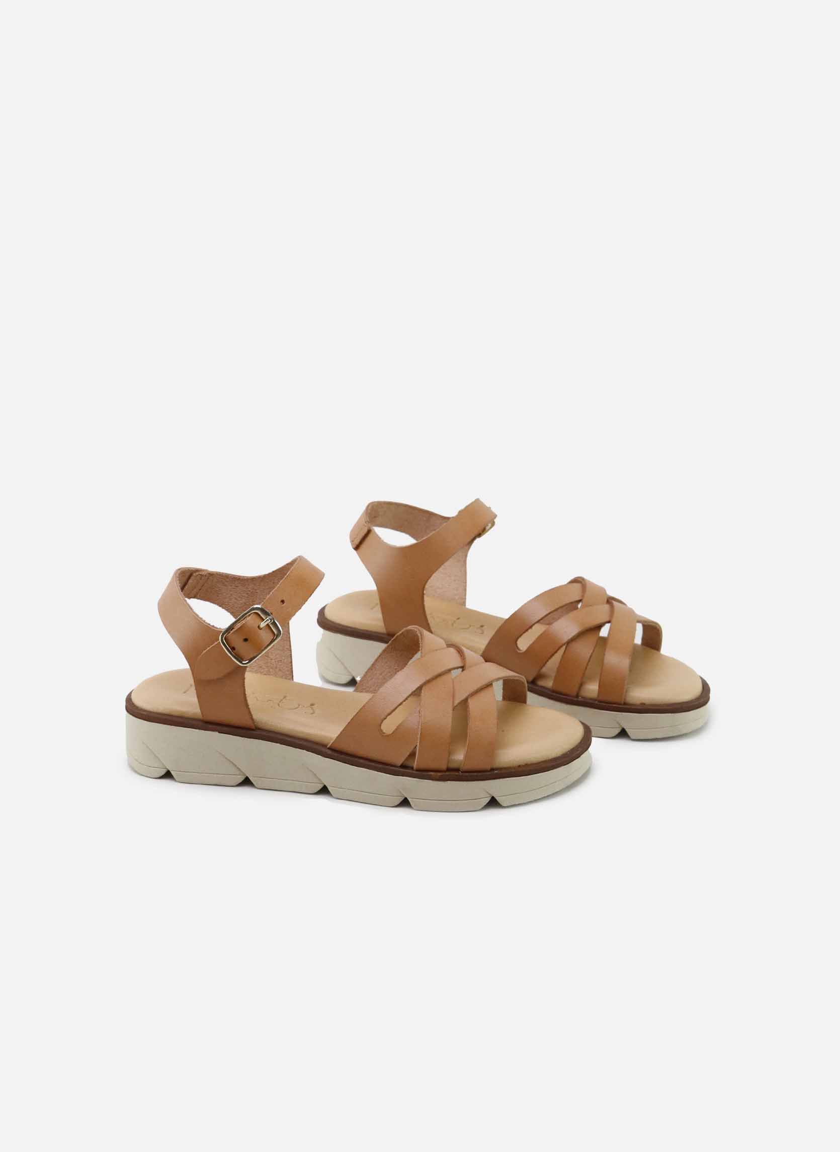 Sandales AGA15085-TRENZA-CUERO fille marron Eli 1957 Sandales AGA15085-TRENZA-CUERO fille marron Camel