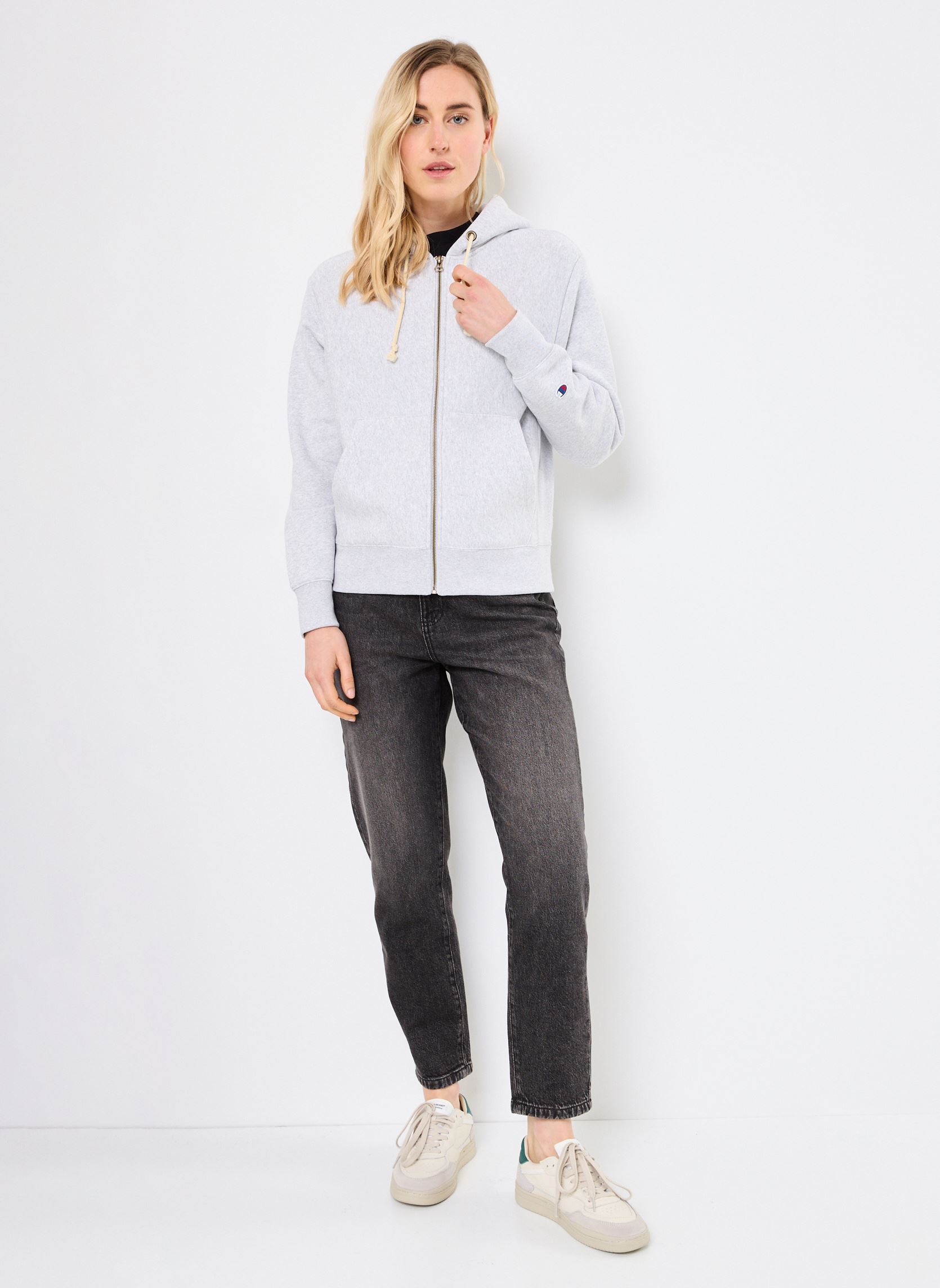 Sweaters met rits 117870 dames grijs Champion Sweaters met rits 117870 dames grijs EM004