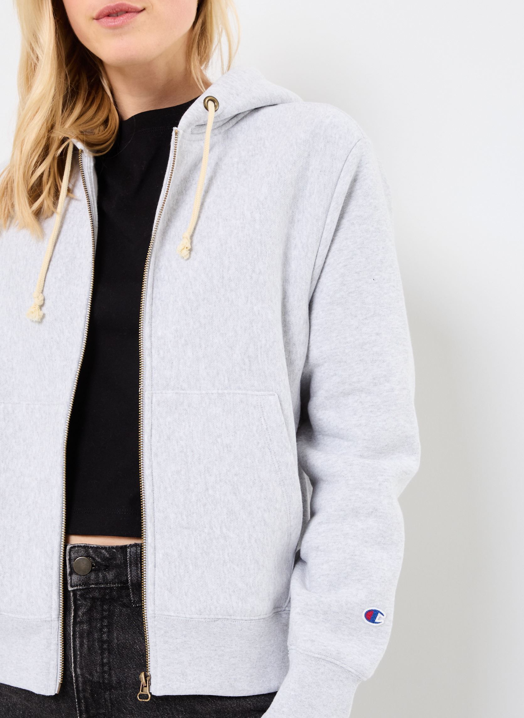 Sweaters met rits 117870 dames grijs Champion Sweaters met rits 117870 dames grijs EM004