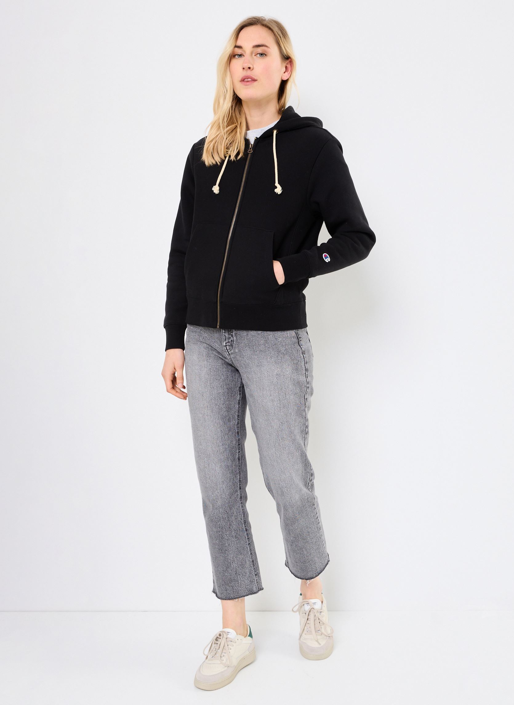 Sweats zippés 117870 femme noir Champion Sweats zippés 117870 femme noir KK001