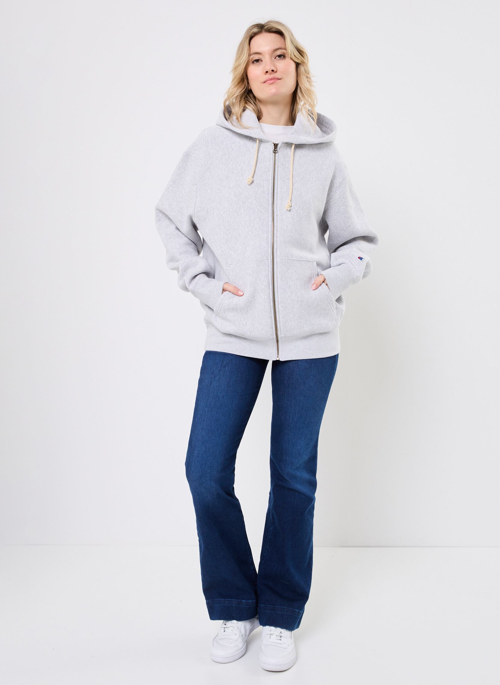 Sweaters met rits 221149 dames grijs Champion Sweaters met rits 221149 dames grijs EM004