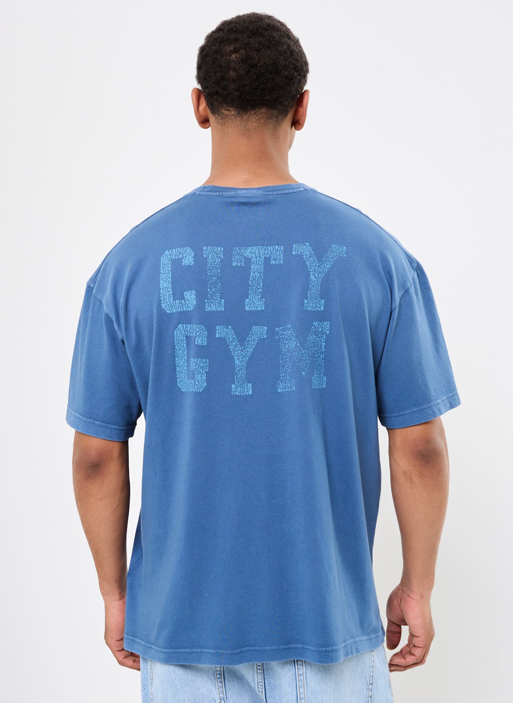 Tee-shirts manches courtes 221250 homme bleu Champion Tee-shirts manches courtes 221250 homme bleu BS189