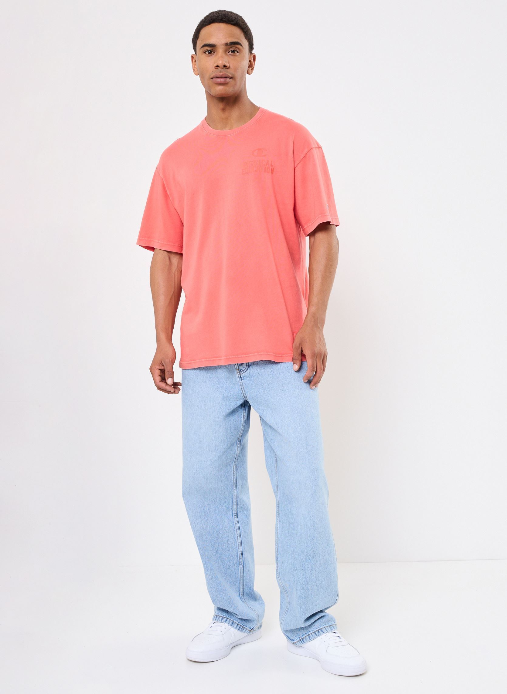Tee-shirts manches courtes 221250 homme orange Champion Tee-shirts manches courtes 221250 homme orange RS068