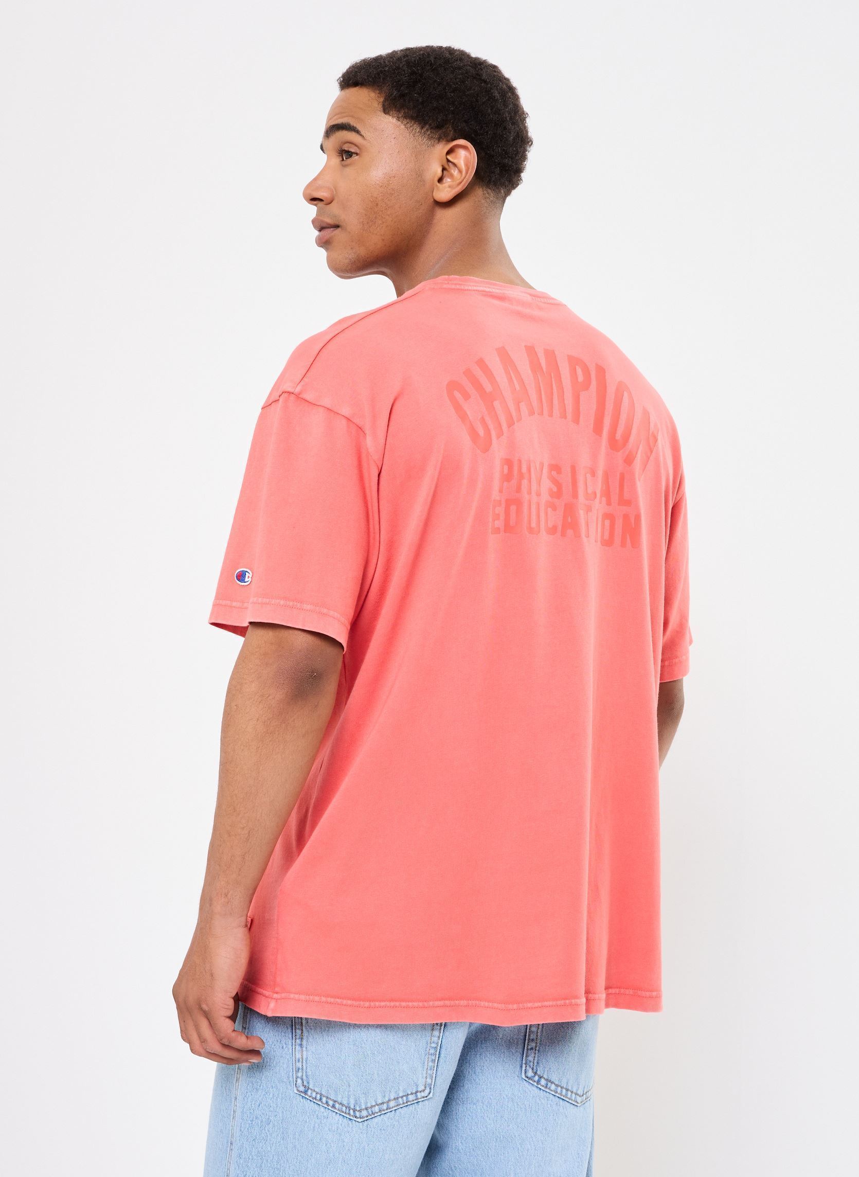 Tee-shirts manches courtes 221250 homme orange Champion Tee-shirts manches courtes 221250 homme orange RS068