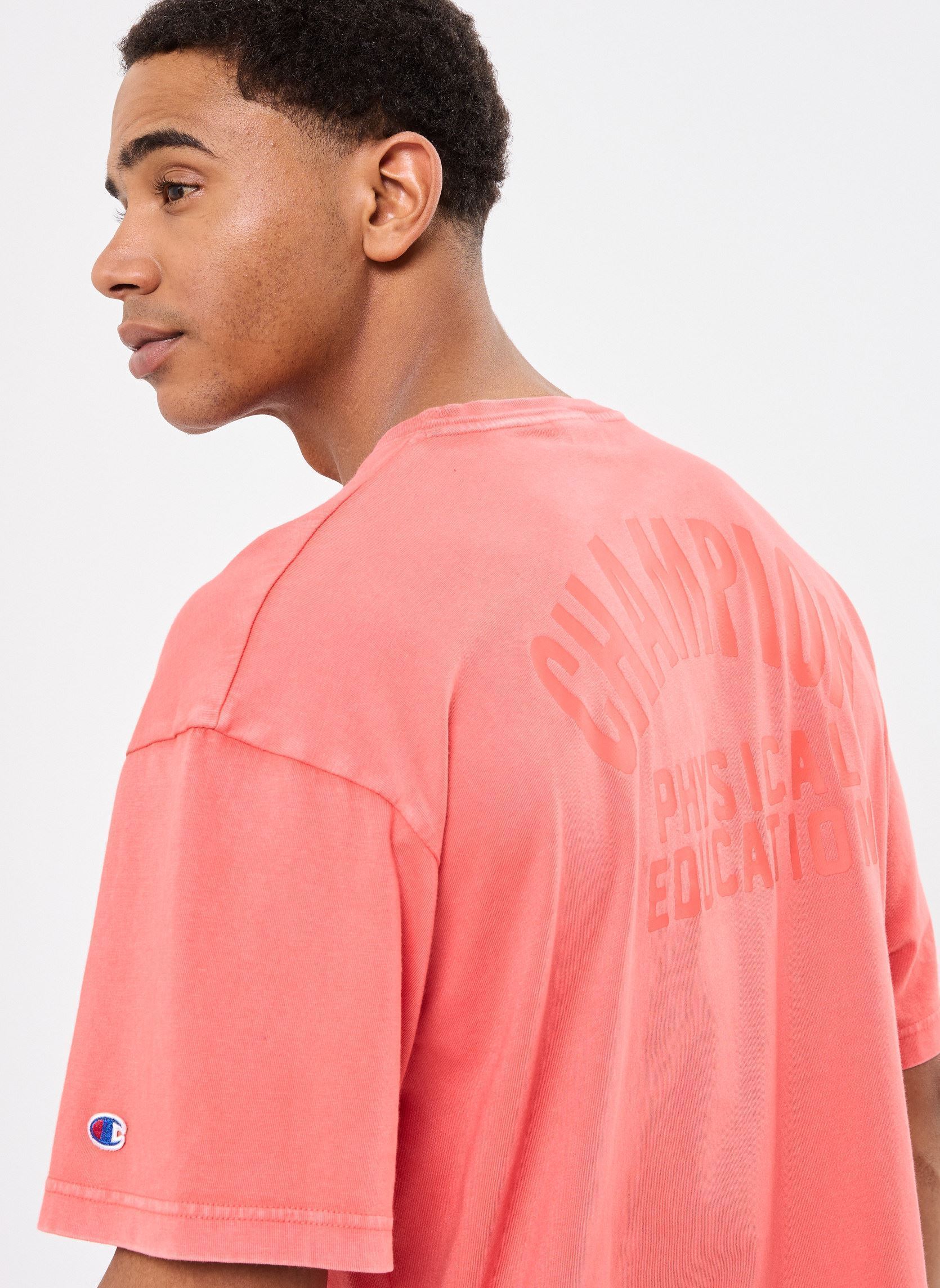 Tee-shirts manches courtes 221250 homme orange Champion Tee-shirts manches courtes 221250 homme orange RS068