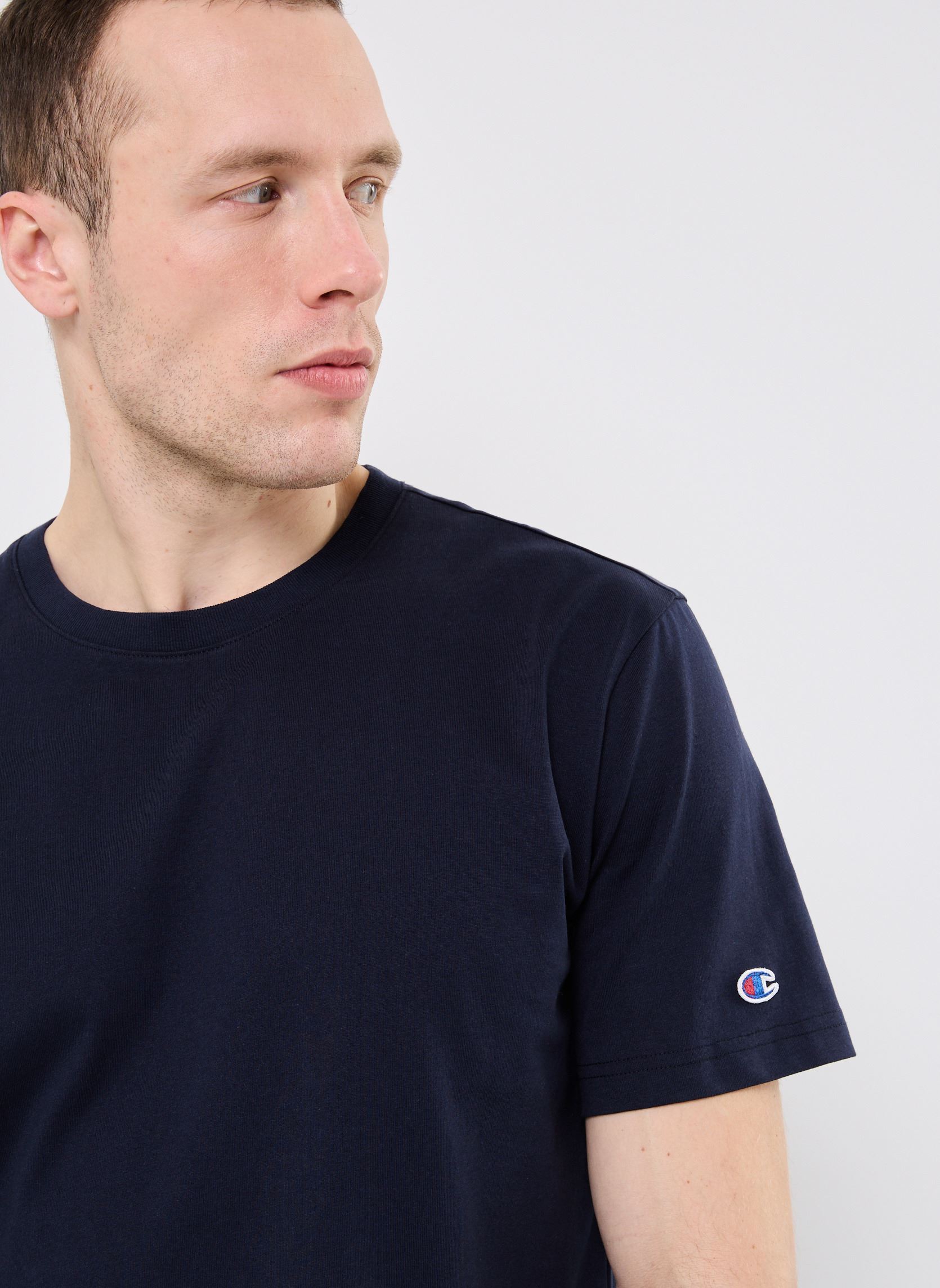Tee-shirts manches courtes 220761 homme bleu Champion Tee-shirts manches courtes 220761 homme bleu BS501