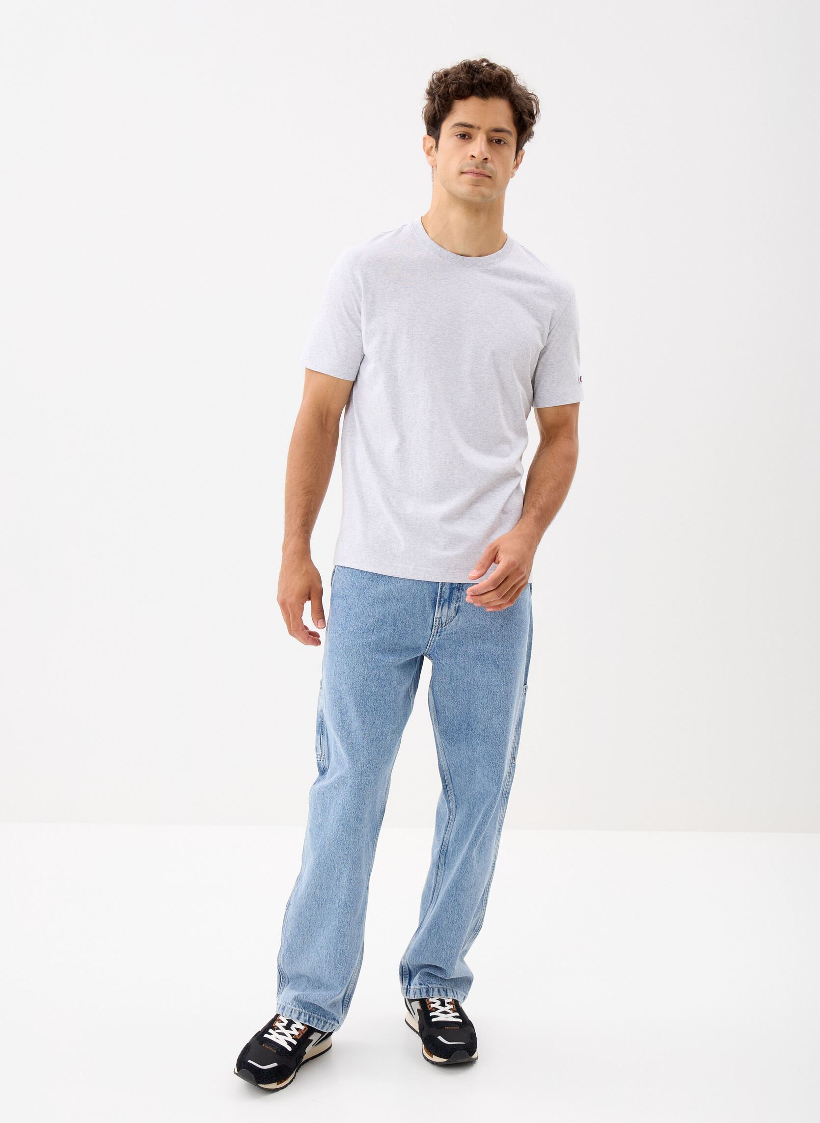 Tee-shirts manches courtes 220761 homme gris Champion Tee-shirts manches courtes 220761 homme gris EM004
