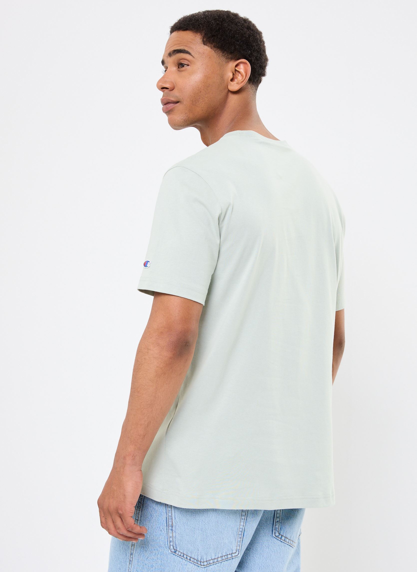 Kurzarm-T-Shirts 220761 herren grün Champion Kurzarm-T-Shirts 220761 herren grün GS129