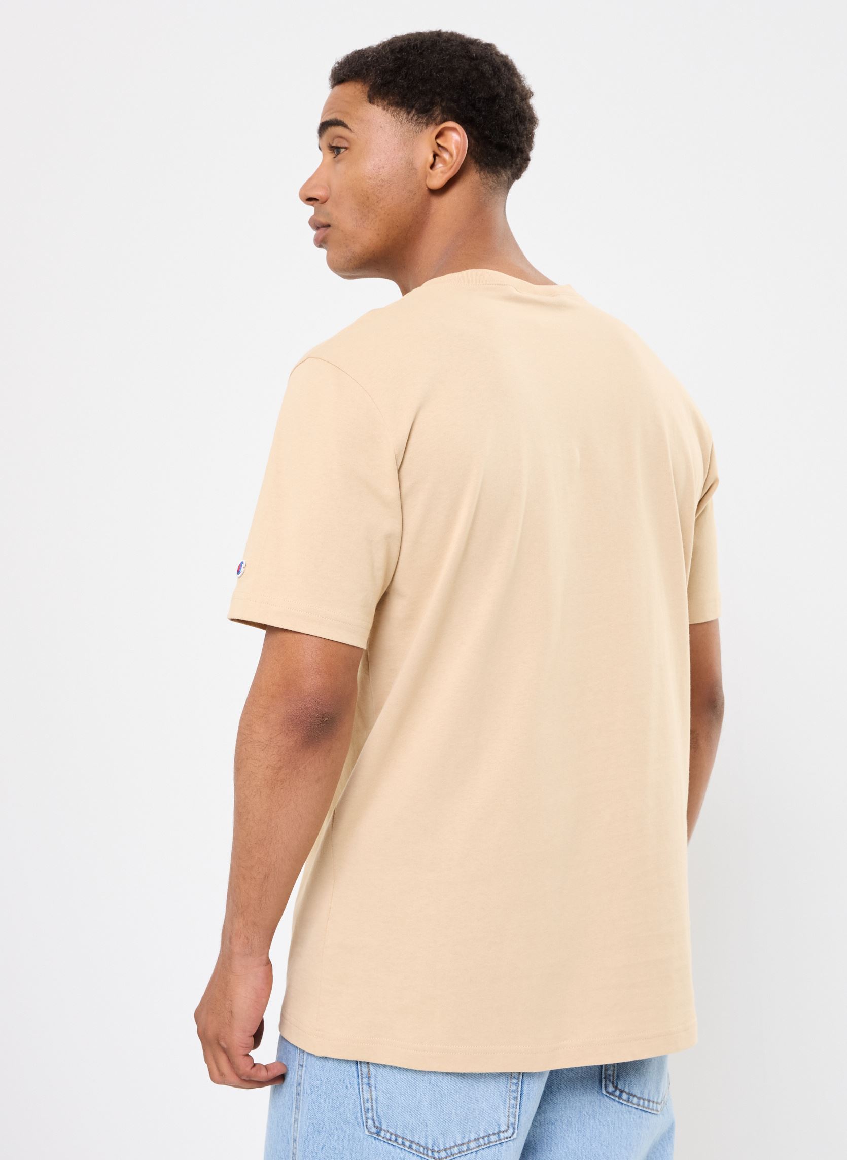 T-shirt a maniche corte 220761 uomo beige Champion T-shirt a maniche corte 220761 uomo beige MS091
