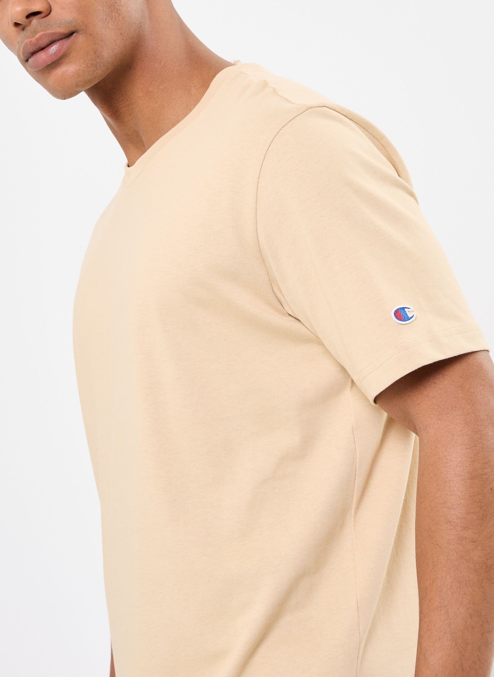 T-shirt a maniche corte 220761 uomo beige Champion T-shirt a maniche corte 220761 uomo beige MS091