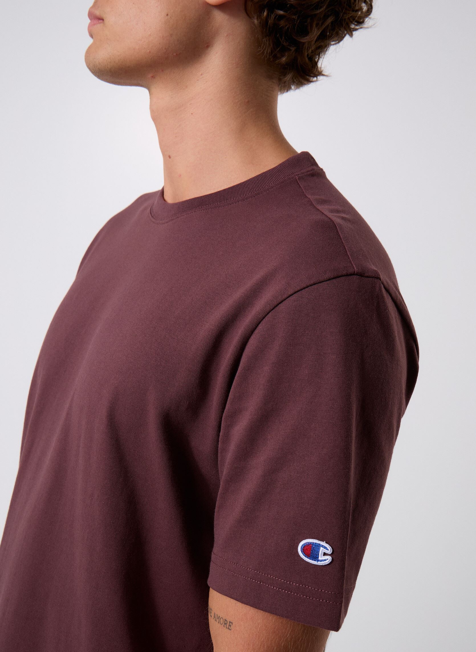 T-shirts met korte mouwen 220761 heren bruin Champion T-shirts met korte mouwen 220761 heren bruin MS571