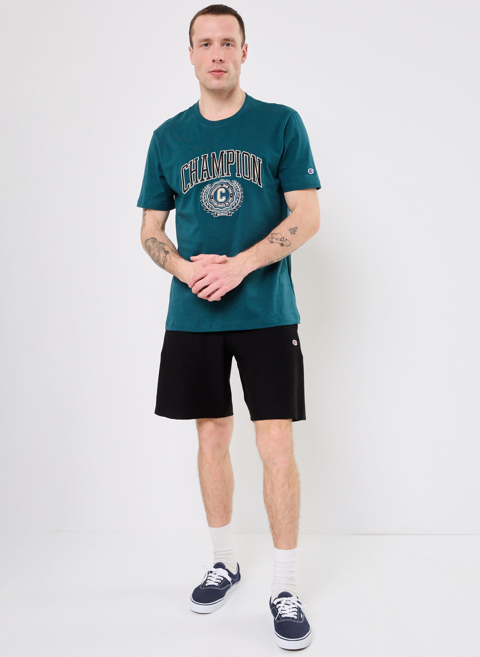 Shorts de sport 220764 homme noir Champion Shorts de sport 220764 homme noir KK001
