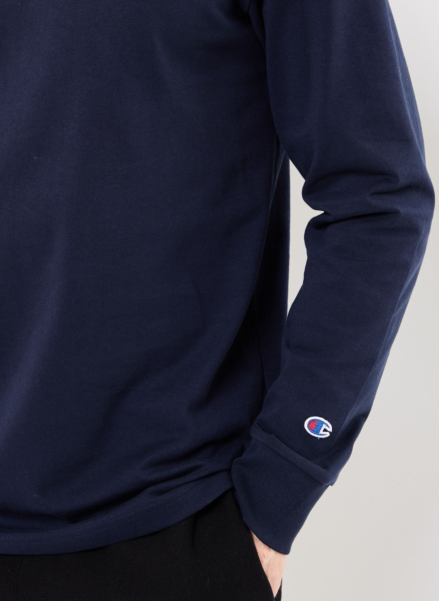 Tee-shirts manches longues 221164 homme bleu Champion Tee-shirts manches longues 221164 homme bleu BS501