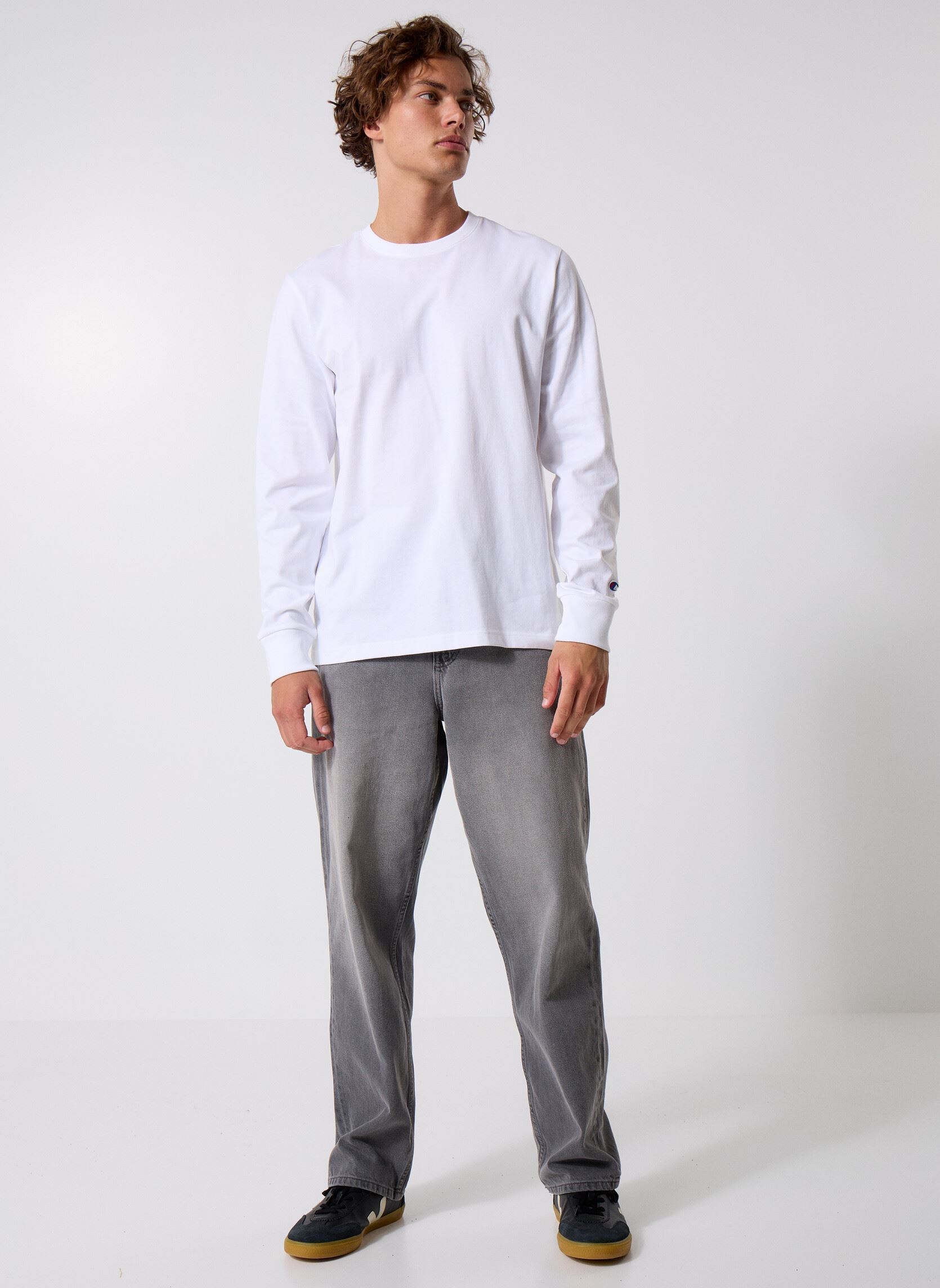 Tee-shirts manches longues 221164 homme blanc Champion Tee-shirts manches longues 221164 homme blanc WW001