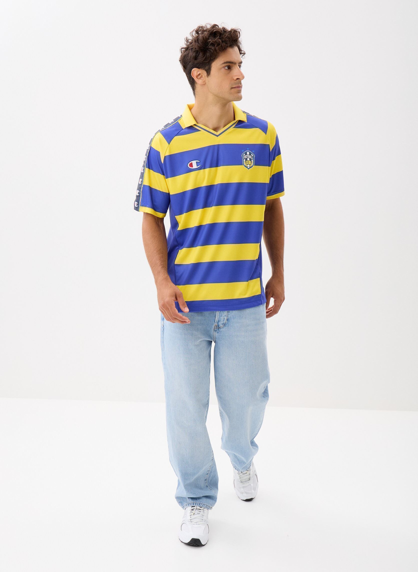 Kurzarm-T-Shirts 221854 herren gelb Champion Kurzarm-T-Shirts 221854 herren gelb WL004