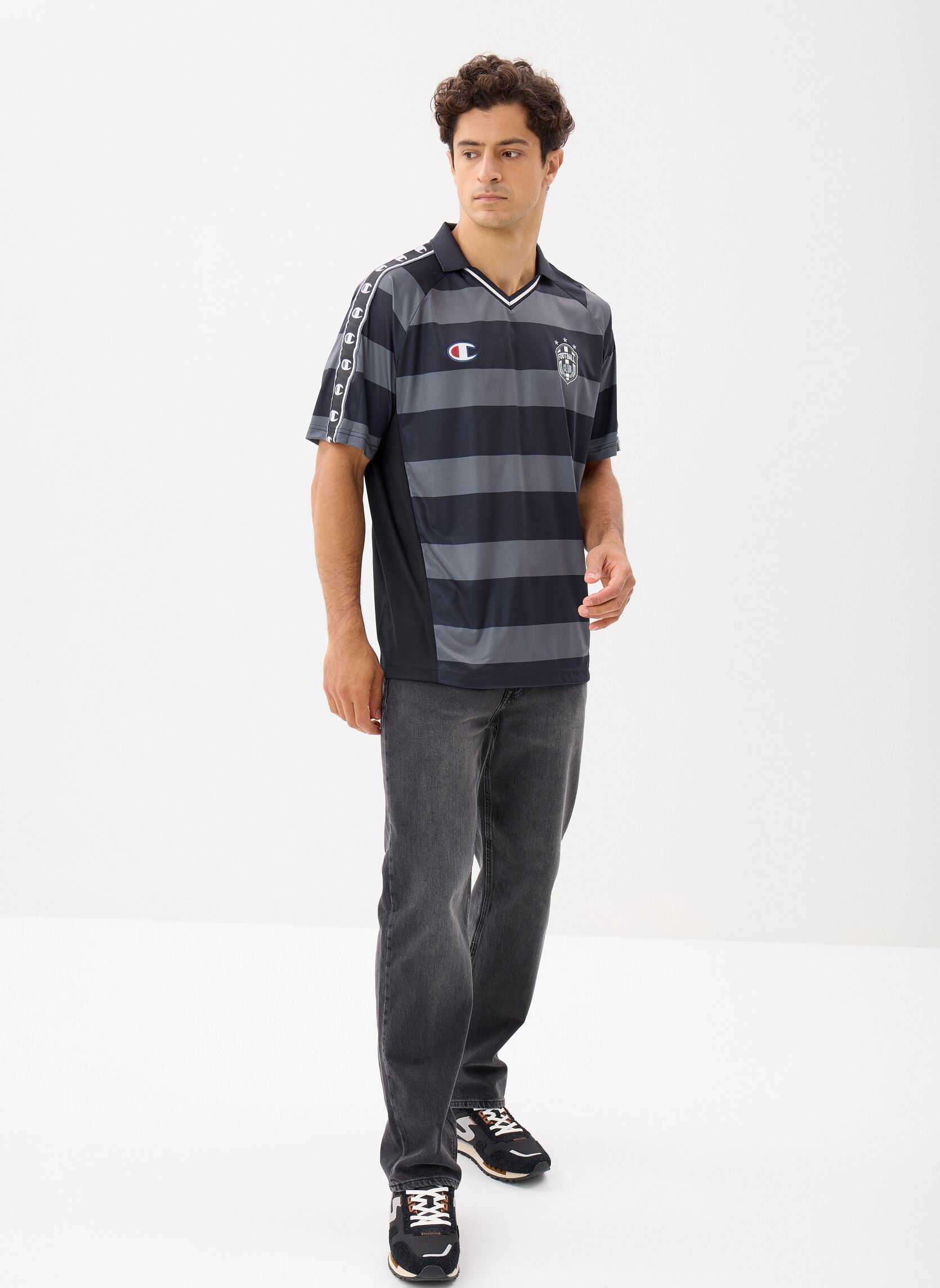 Kurzarm-T-Shirts 221854 herren schwarz Champion Kurzarm-T-Shirts 221854 herren schwarz WL002