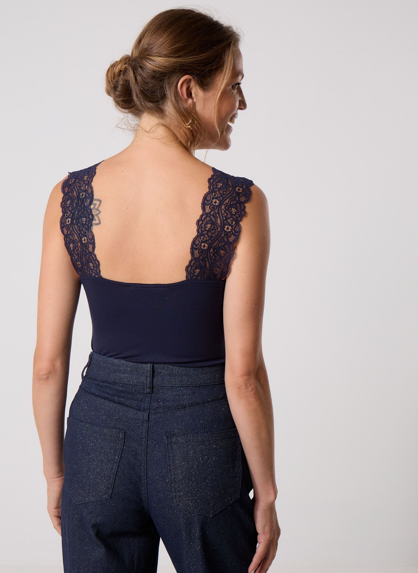 Débardeurs DANIA 2 femme bleu MADE BY Débardeurs DANIA 2 femme bleu NIGH SKY