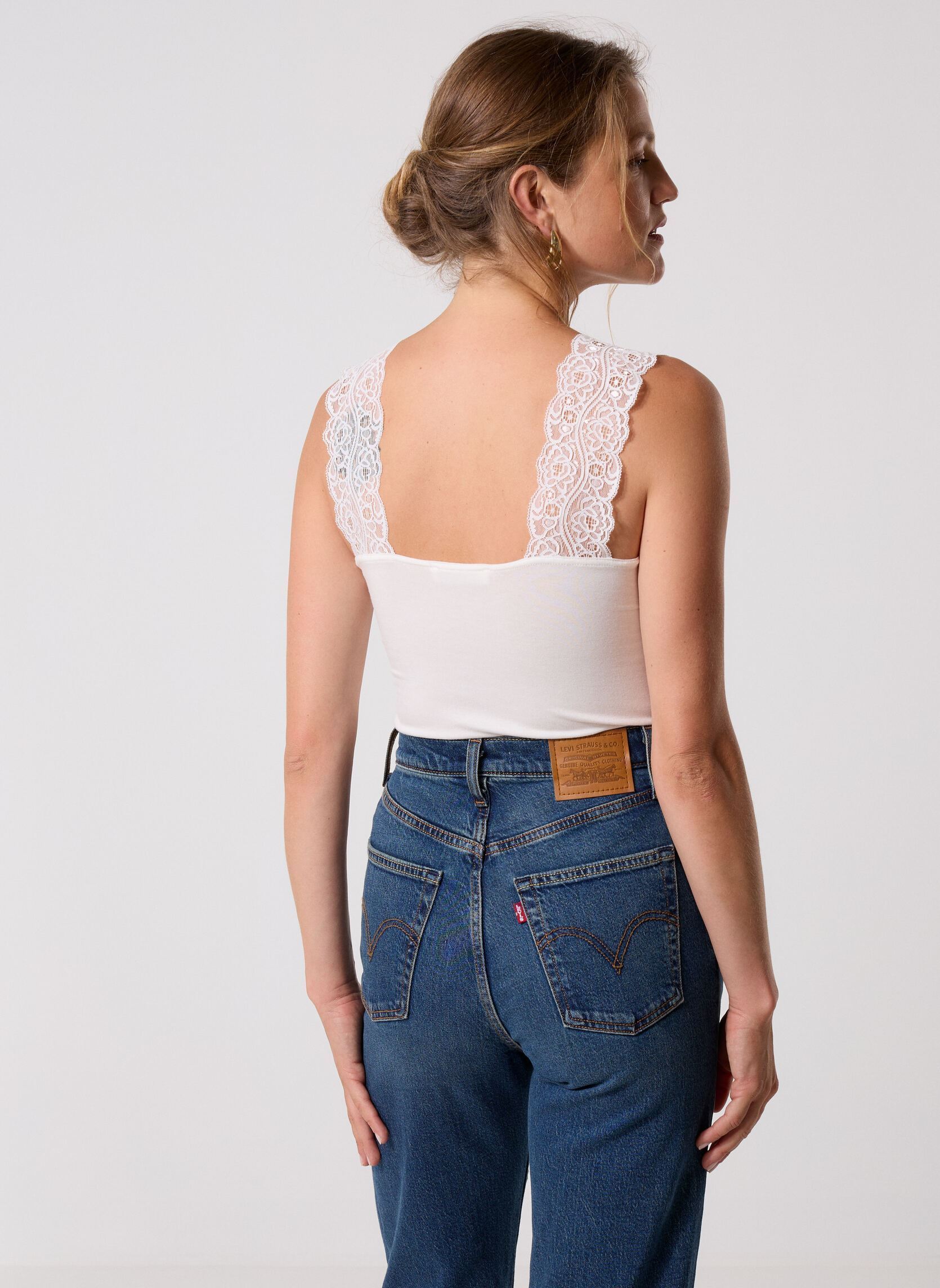 Débardeurs DANIA 2 femme beige MADE BY Débardeurs DANIA 2 femme beige SNOW WHITE