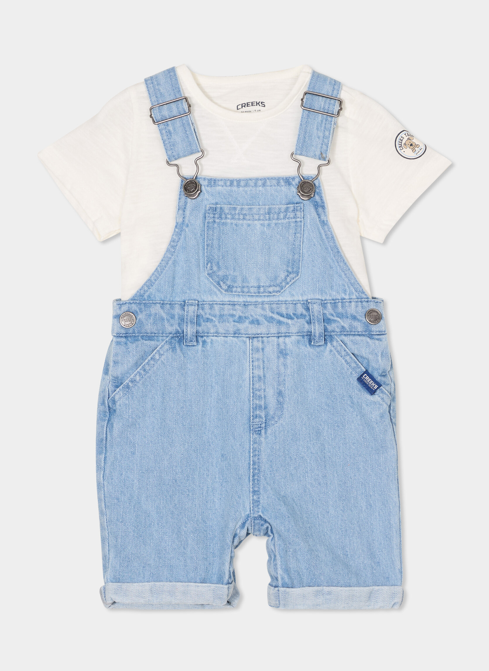 Ensembles CREB1_ELBOT_DENIM_NEW garçon bleu CREEKS Ensembles CREB1_ELBOT_DENIM_NEW garçon bleu Bleu