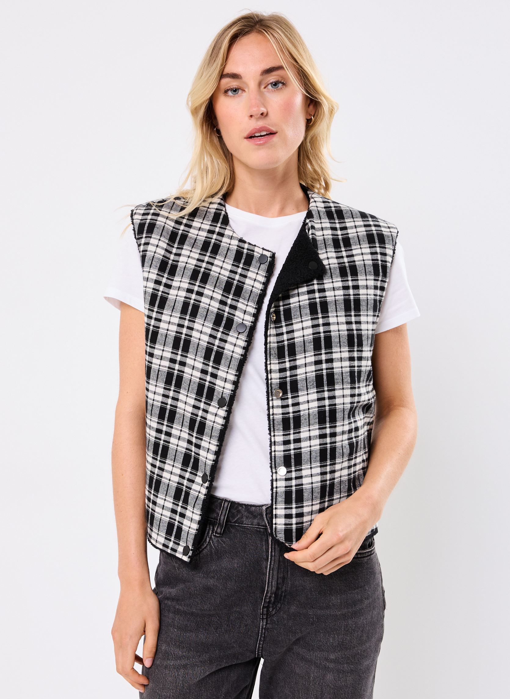 Gilets MA-SHERPA2 réversible femme noir Georgia Rose Gilets MA-SHERPA2 réversible femme noir NOIR