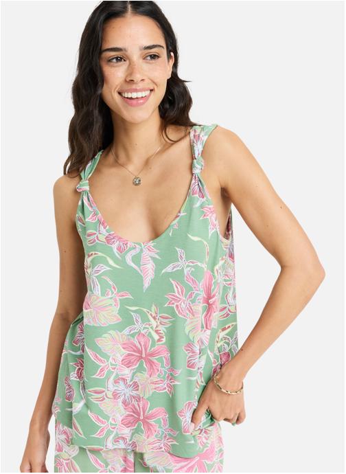Roxy Tops Hibiscus Island femme vert