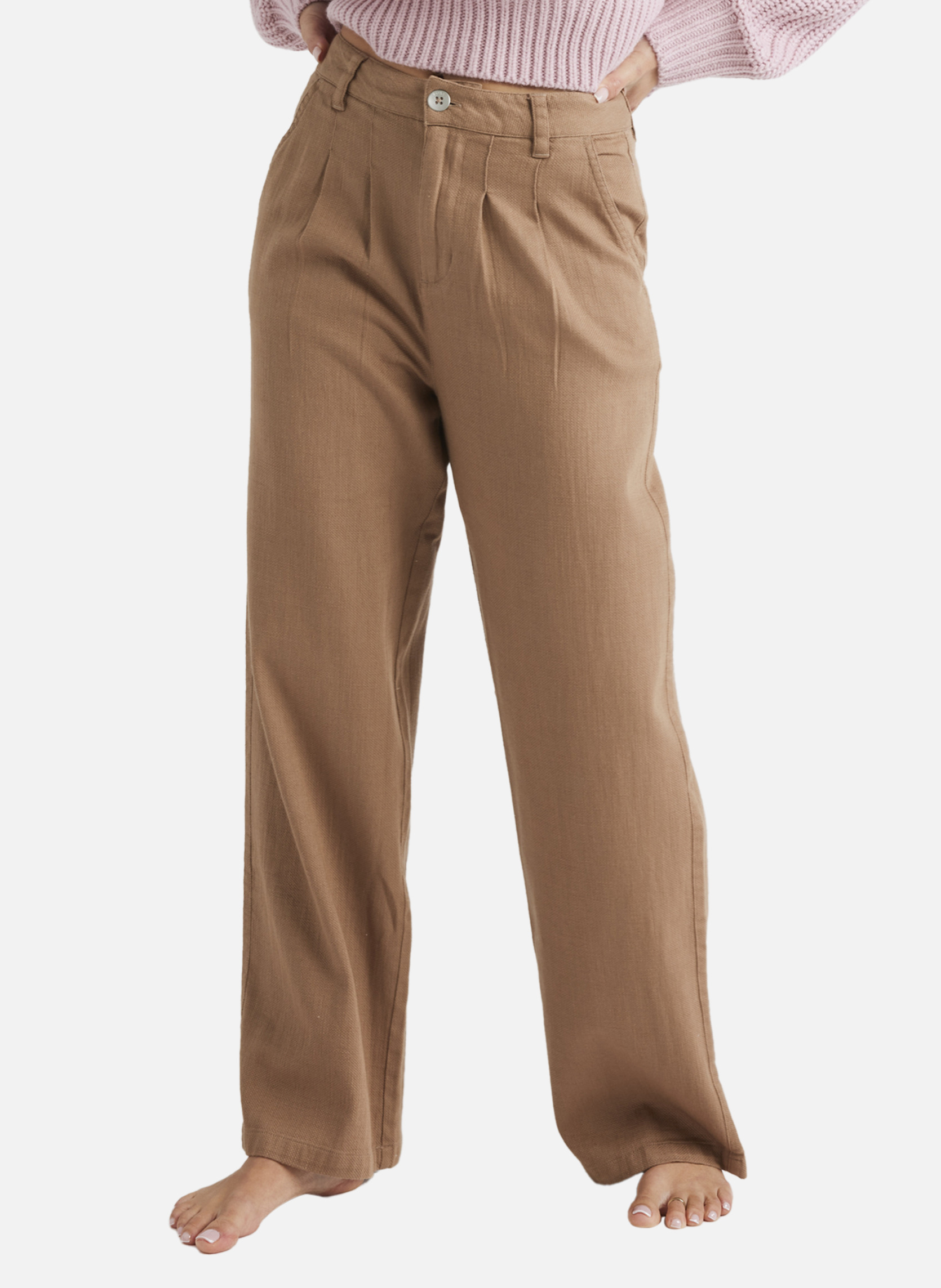 Pantalons droit Attractive Light femme marron Roxy Pantalons droit Attractive Light femme marron Marron