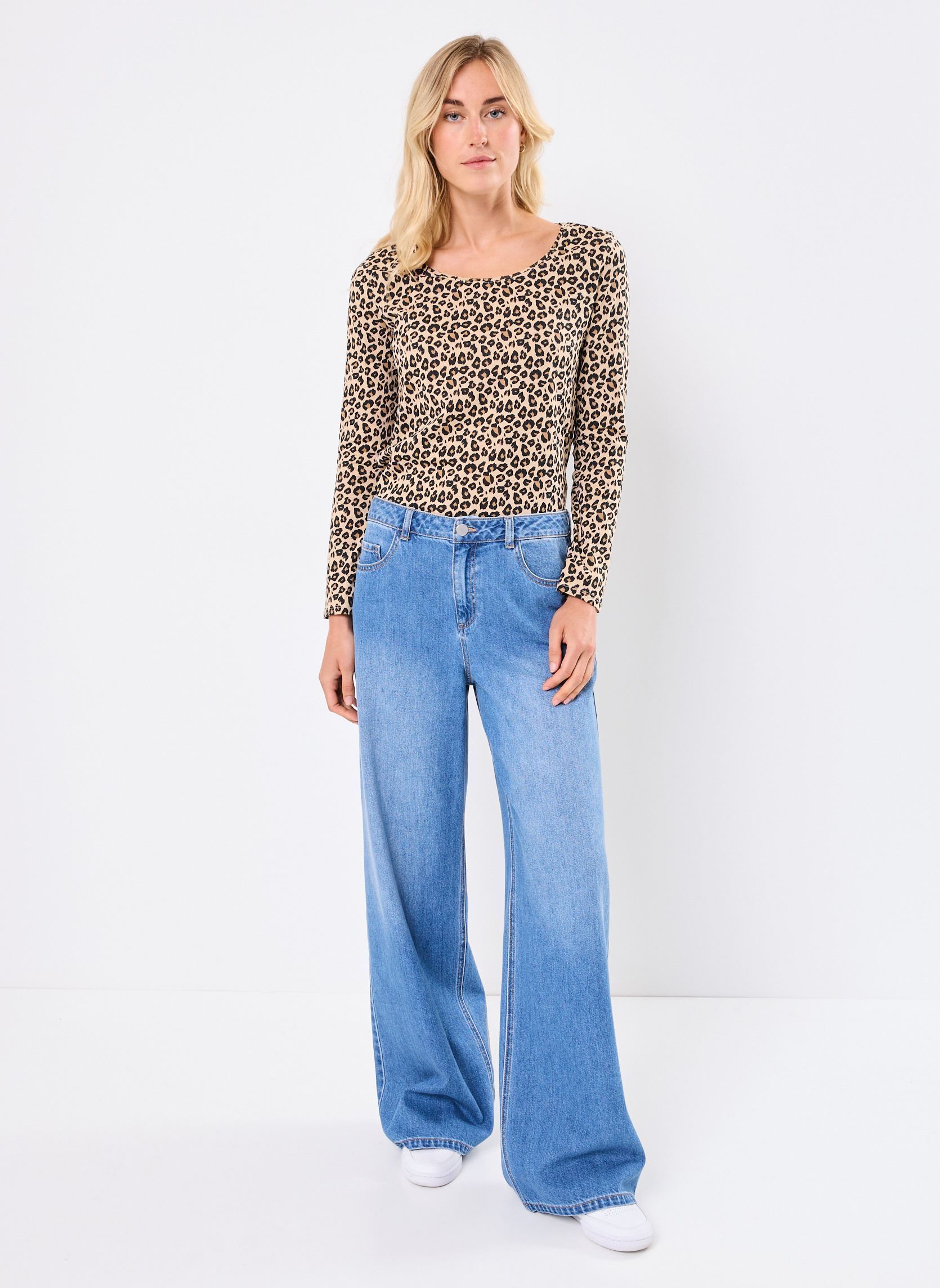 Wijde jeans / Flared Jeans PALEG dames blauw MADE BY Wijde jeans / Flared Jeans PALEG dames blauw DENIM STONE