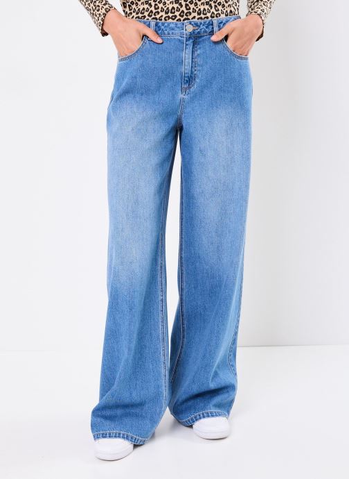 MADE BY Wijde jeans / Flared Jeans PALEG dames blauw